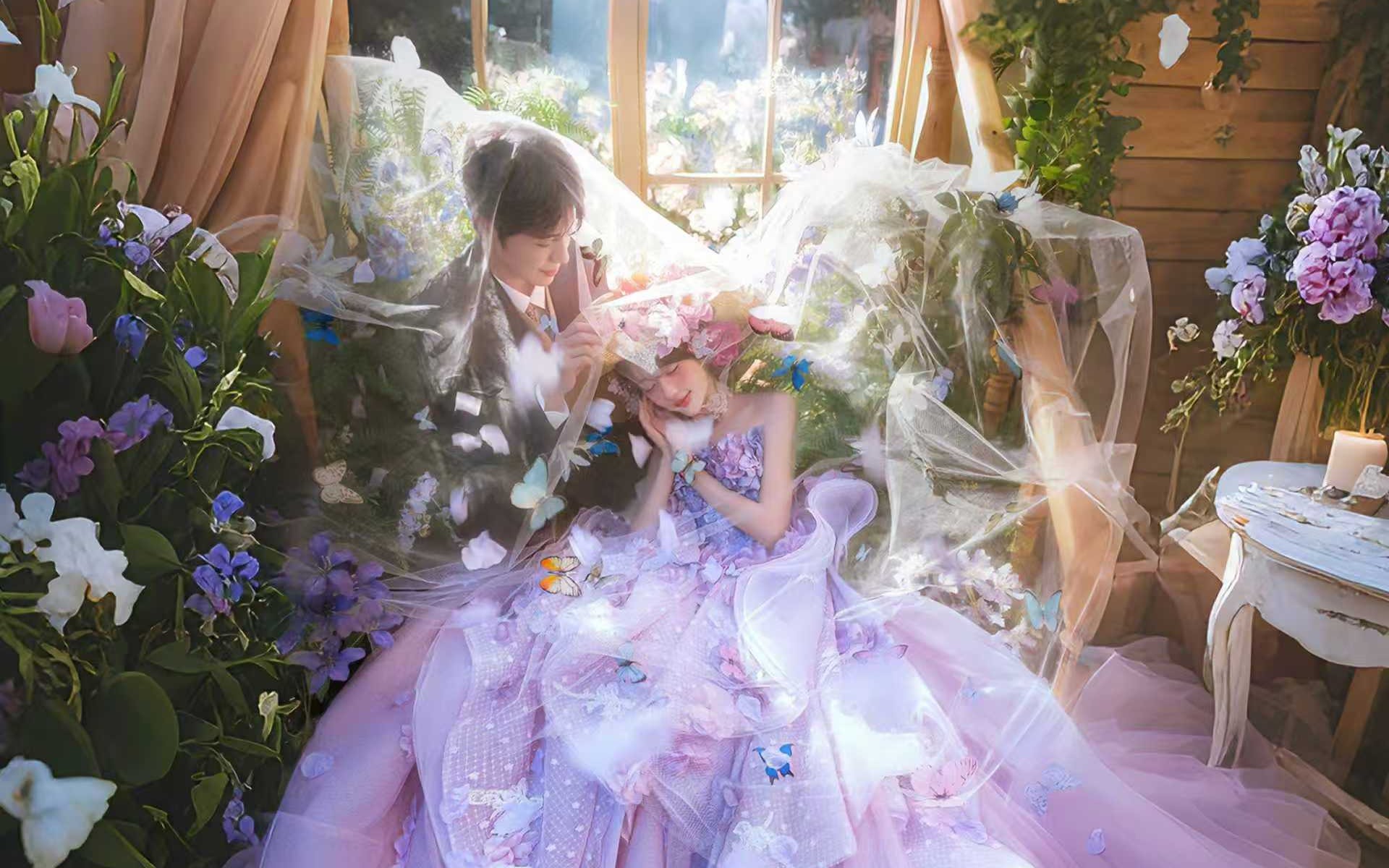 坠入童话世界💜少女心爆棚的法式花房秘境