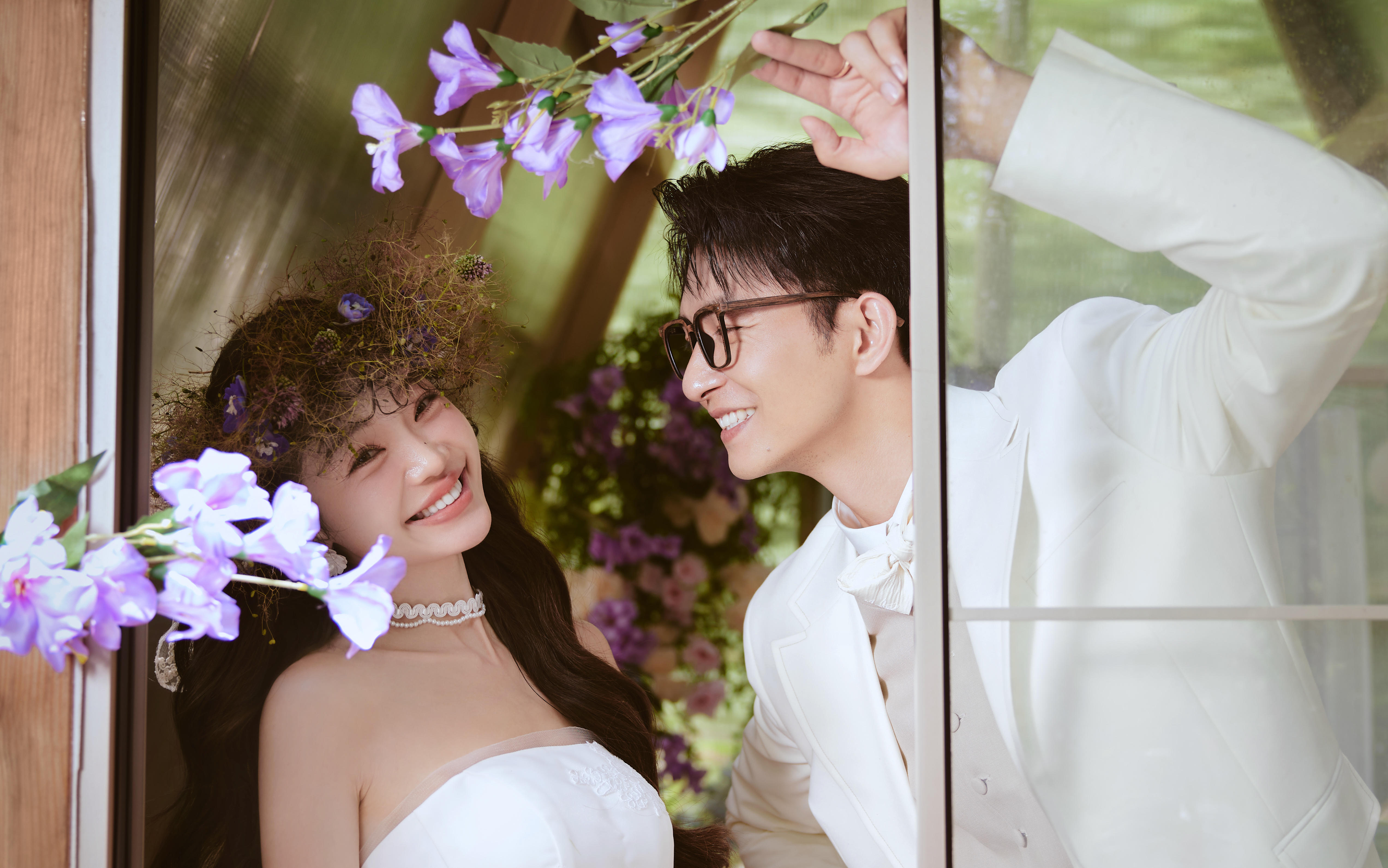 甜妹必拍💕韩系花房婚纱照太戳心巴啦😘