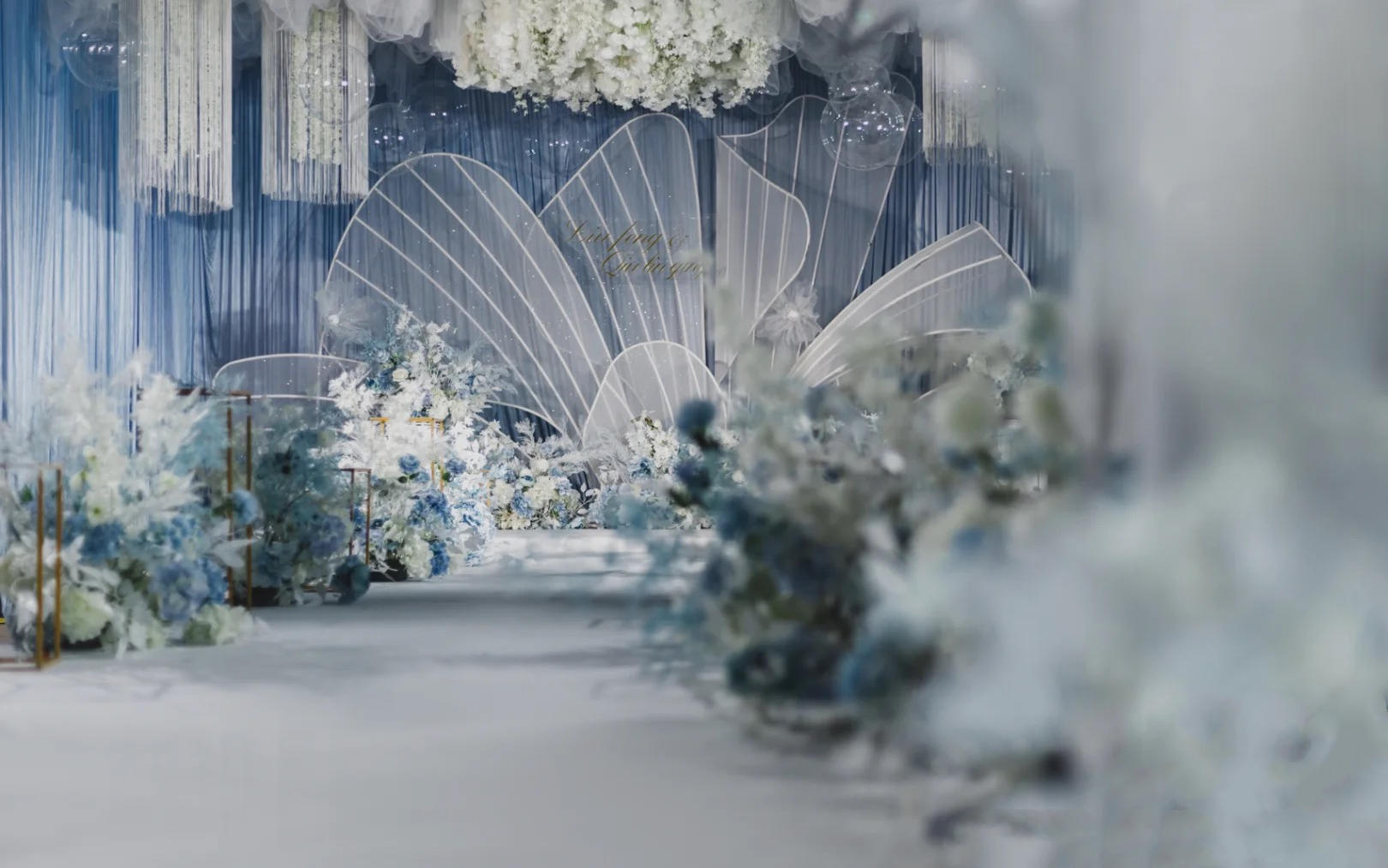 【名媛婚礼】小预算雾霾蓝婚礼