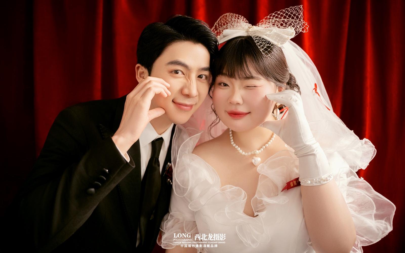 肉肉女生的喜嫁婚紗照，甜爆啦??