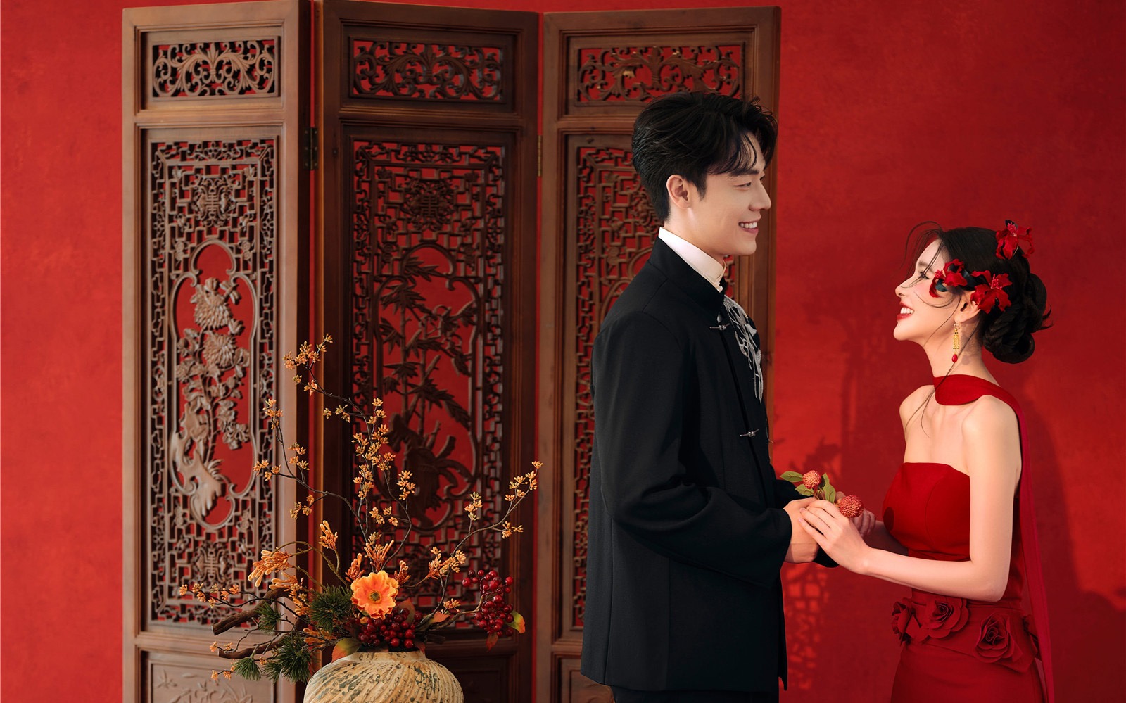 全家人都爱的喜嫁婚纱照 新中式国风