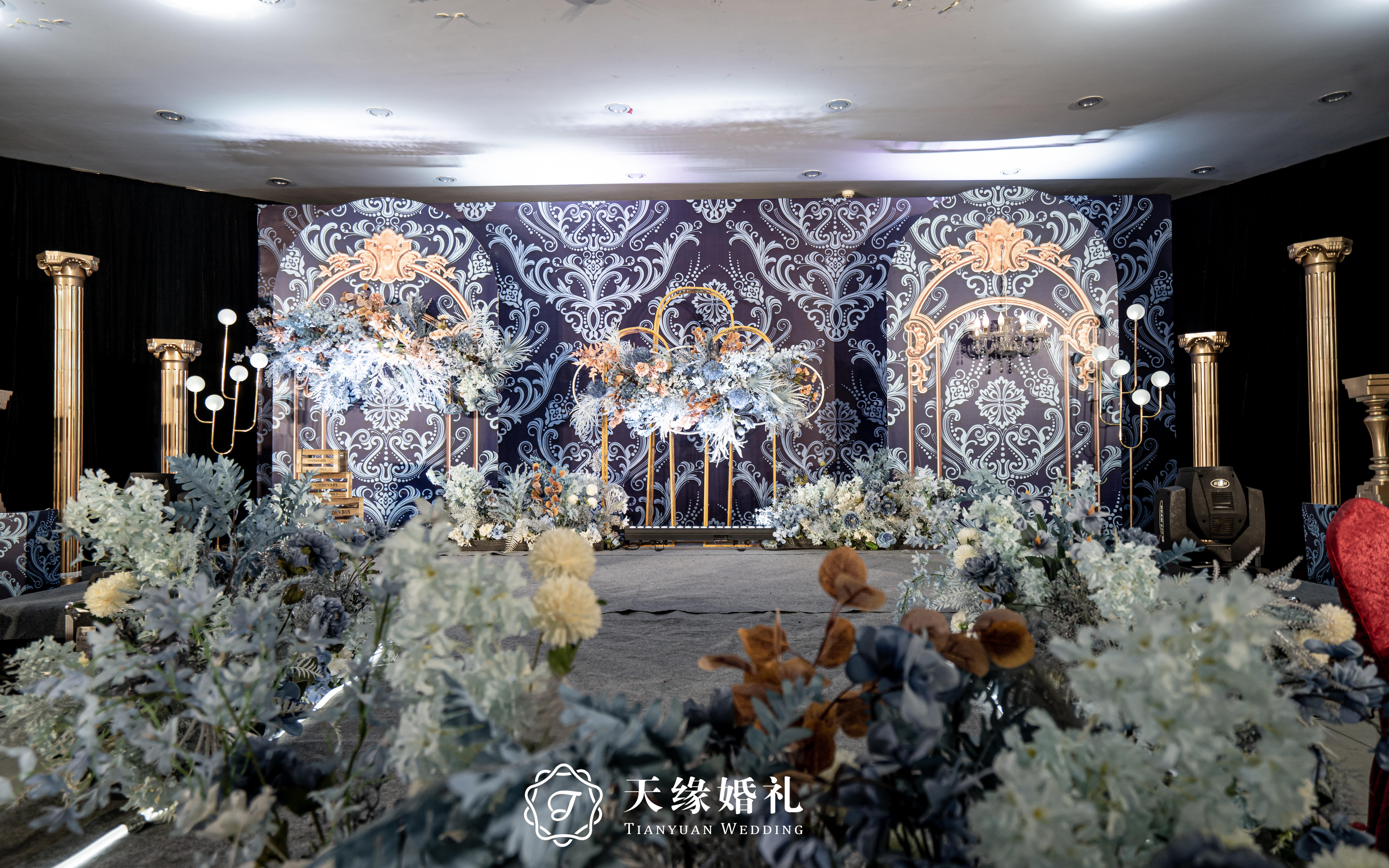 小预算  城堡欧式梦幻蓝色婚礼