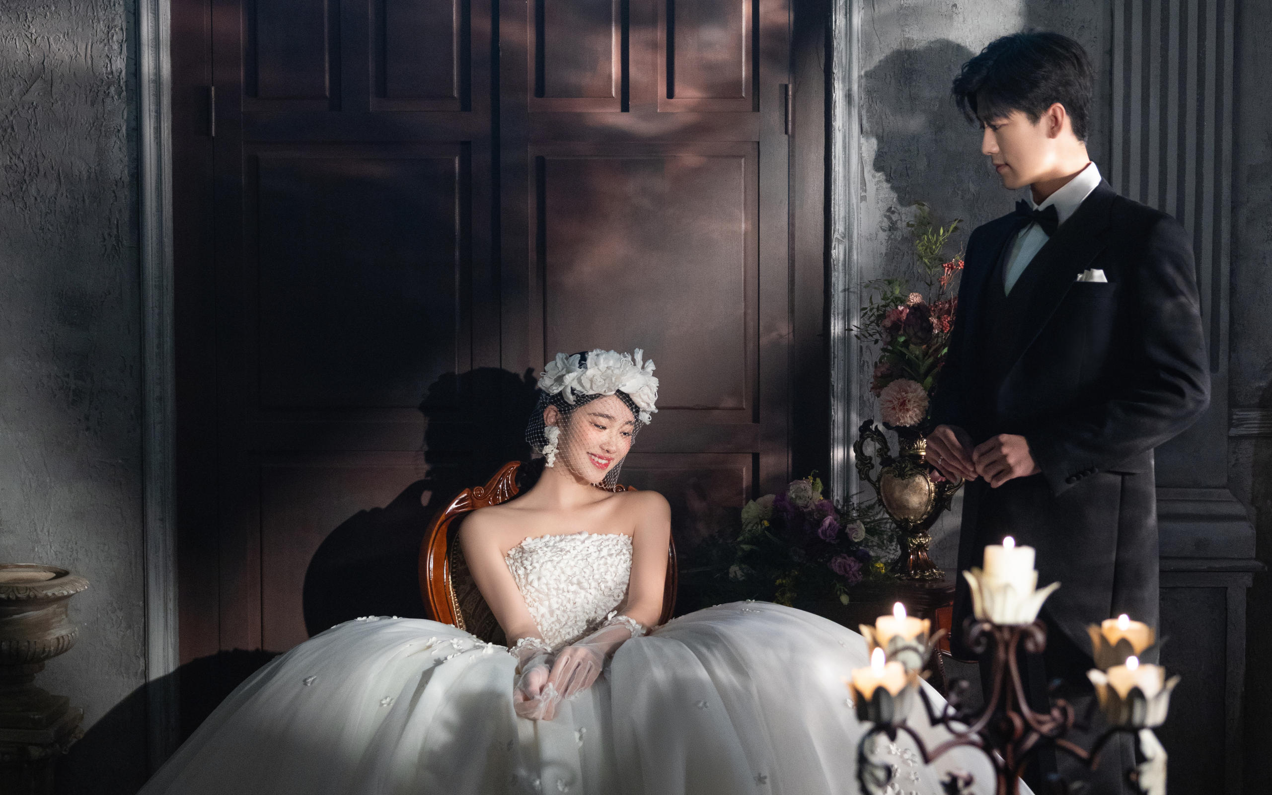 “就这般望着你”❤️宿命感好绝😭婚纱照就拍她