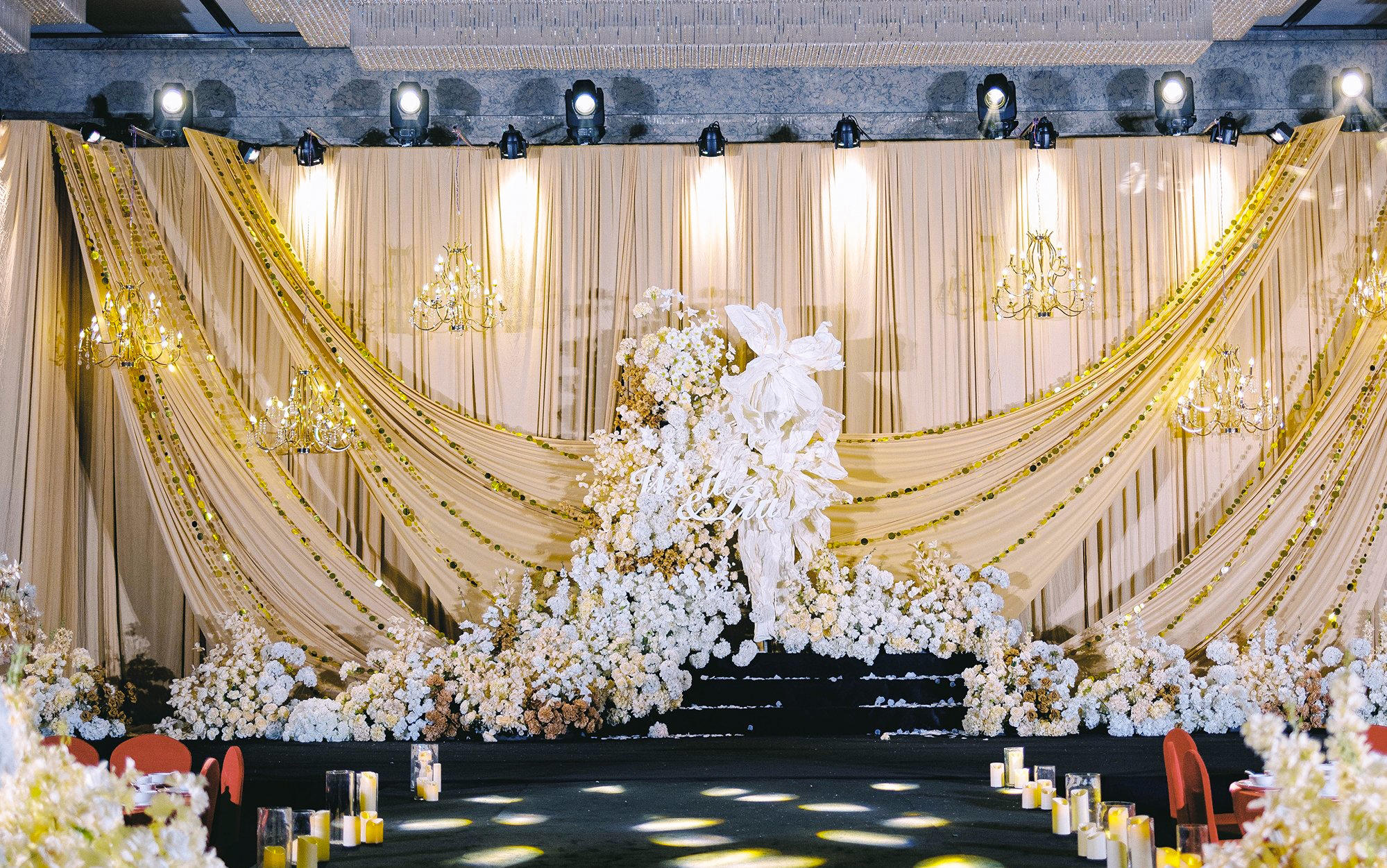 香槟色系婚礼，典雅大气