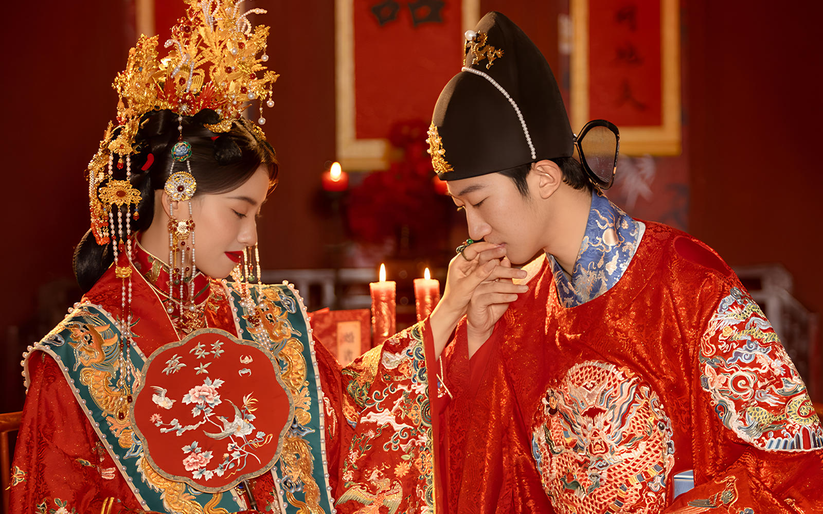 中式汉服婚纱照 属于中国女孩的浪漫国风