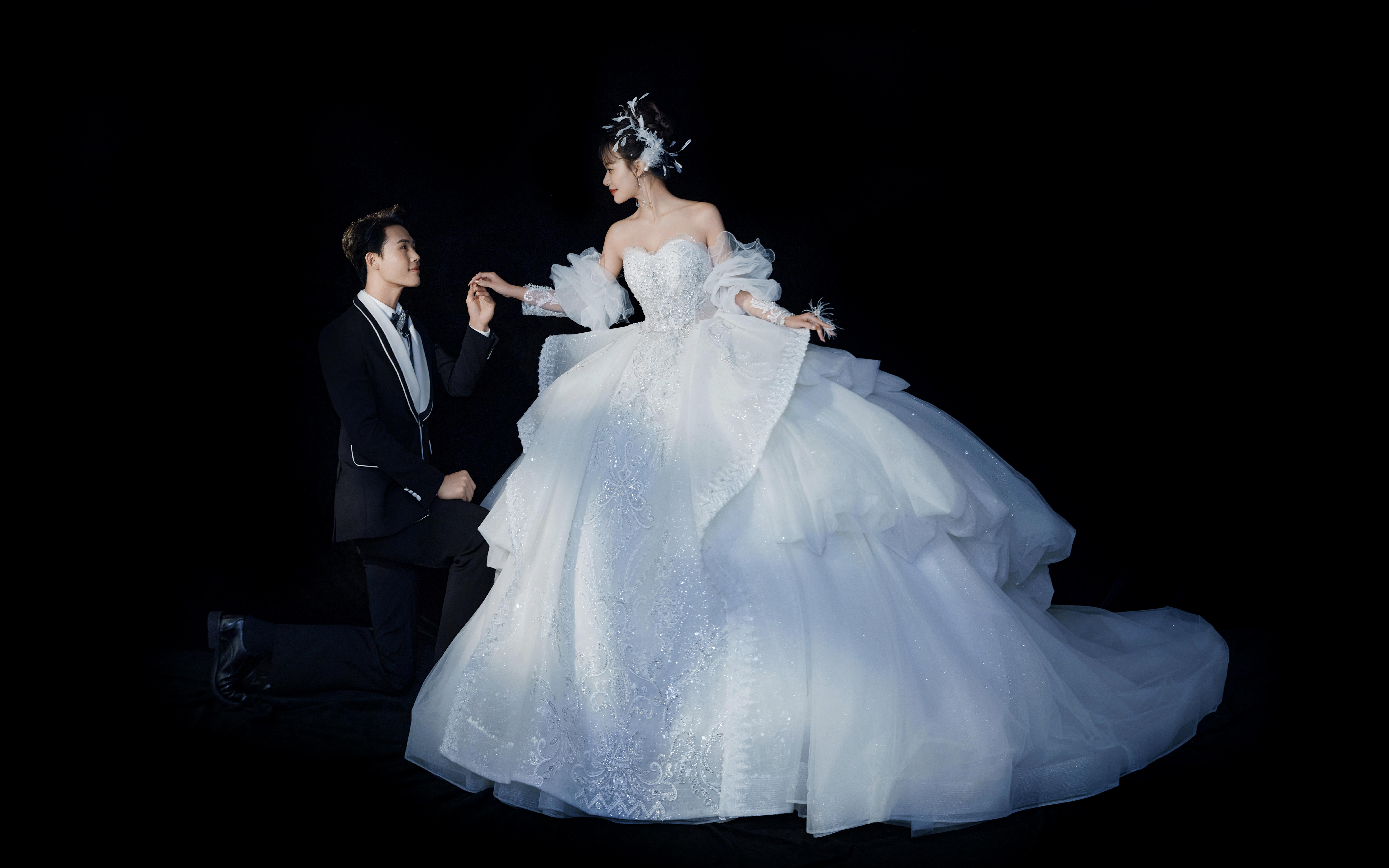 唯美风结婚登记照/最美结婚证件照