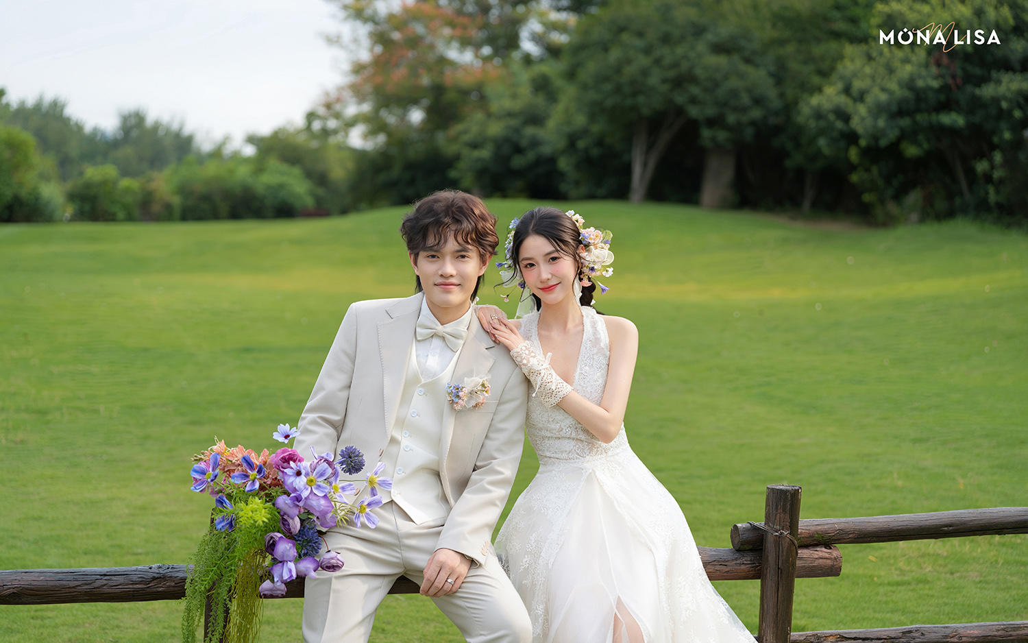 清新草坪婚照｜温柔又高级的生命力氛围感