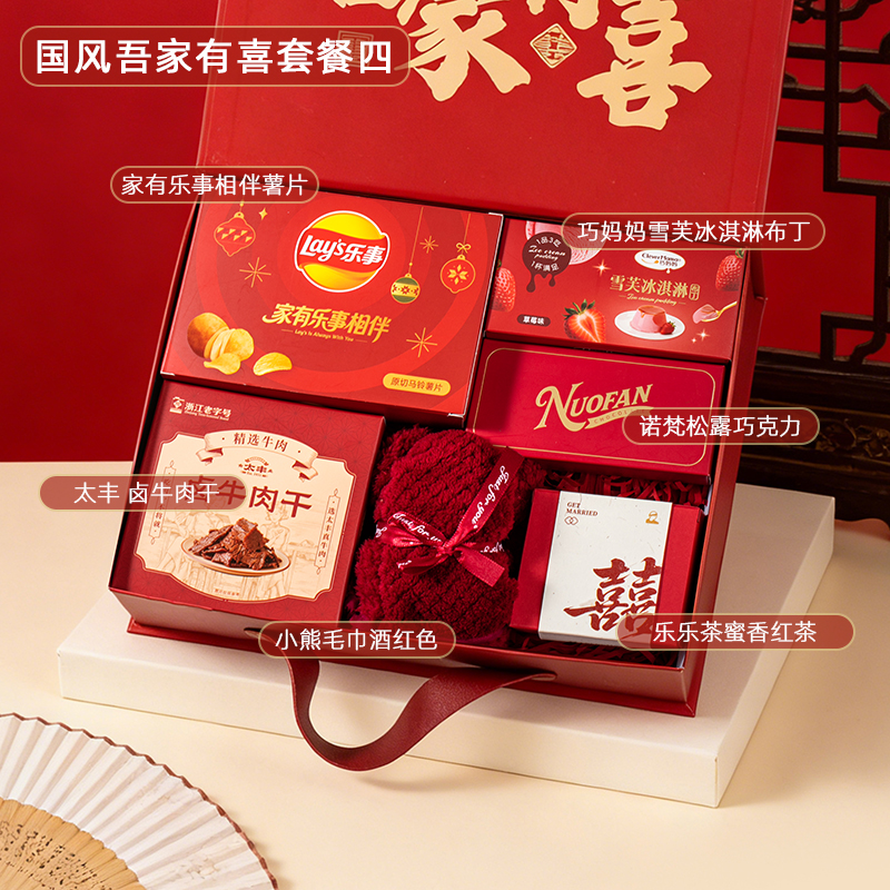 新中式國風(fēng)吾家有喜伴手禮 男女結(jié)婚賓客禮伴郎伴娘實(shí)用回禮