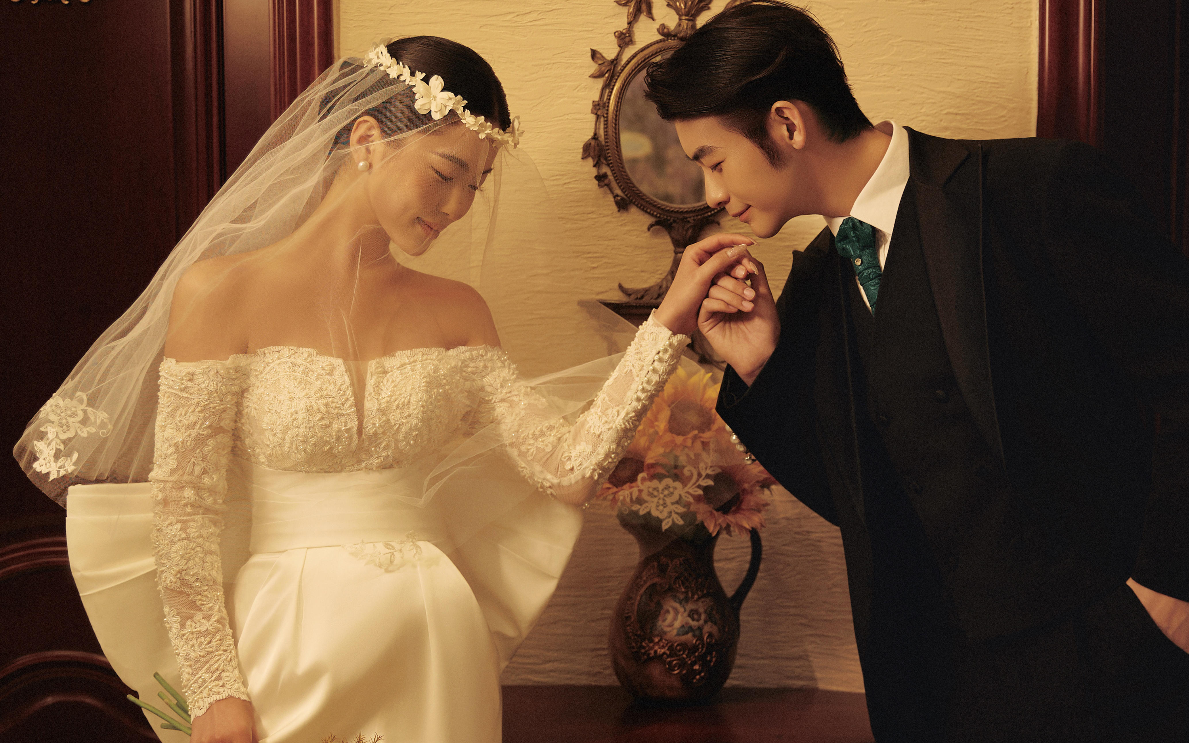 【法式复古婚照】暖棕相映，帧帧皆是古道深情