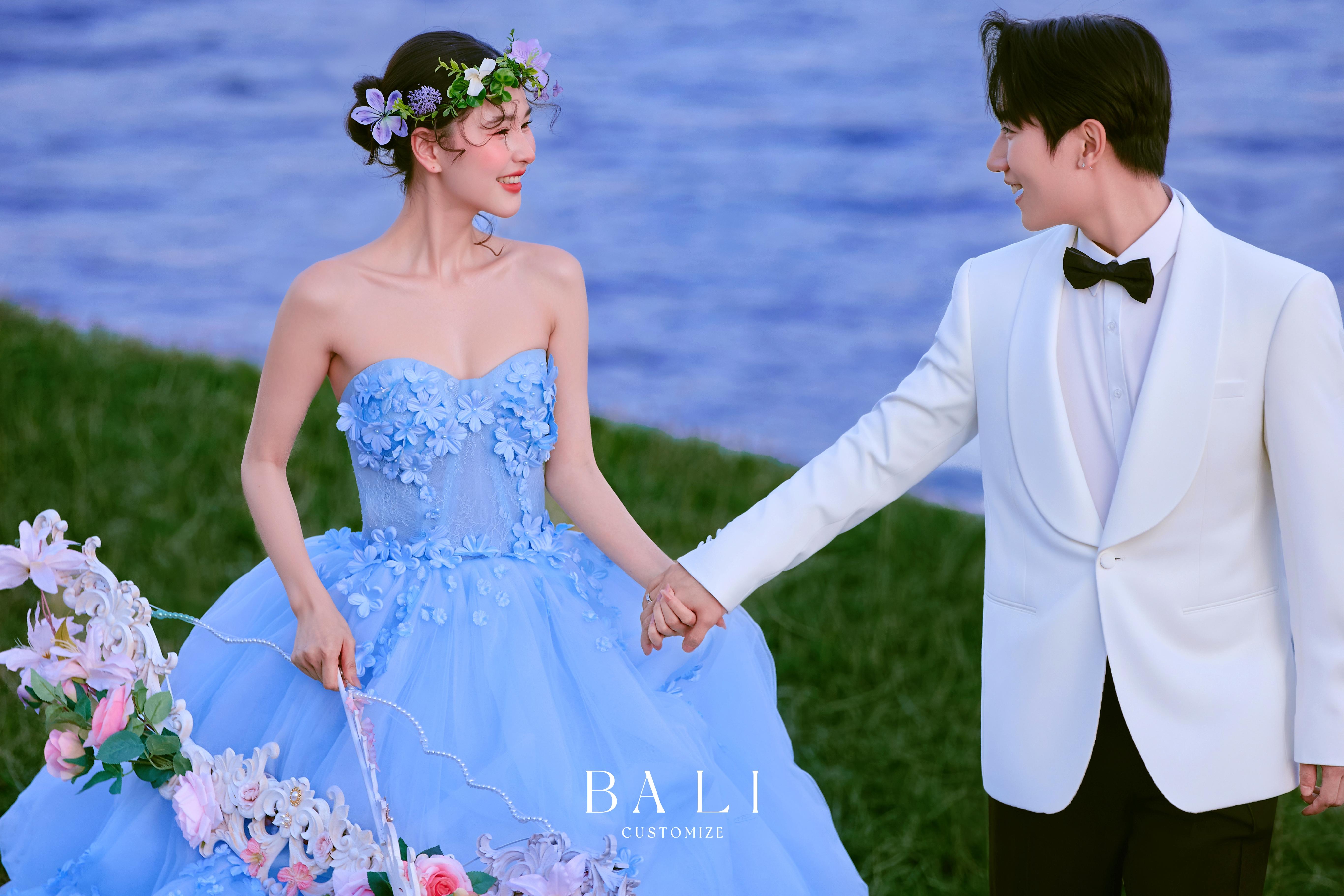 丘比特之箭草坪森系花神婚纱照