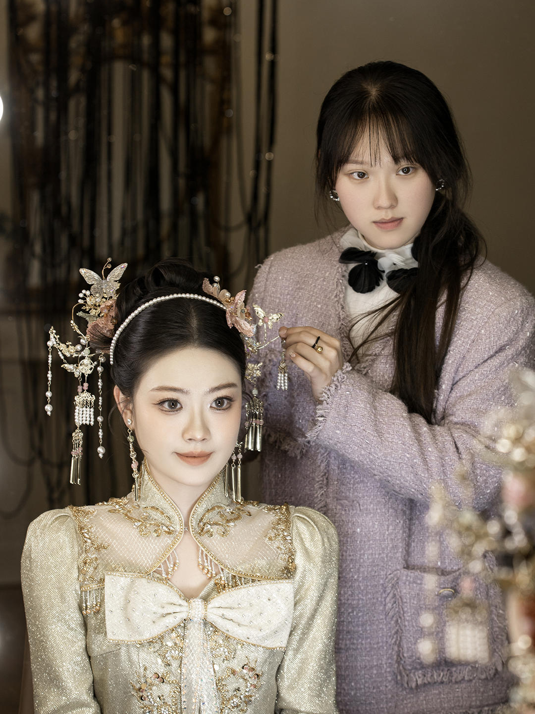 高级 新娘4件套+妈妈妆