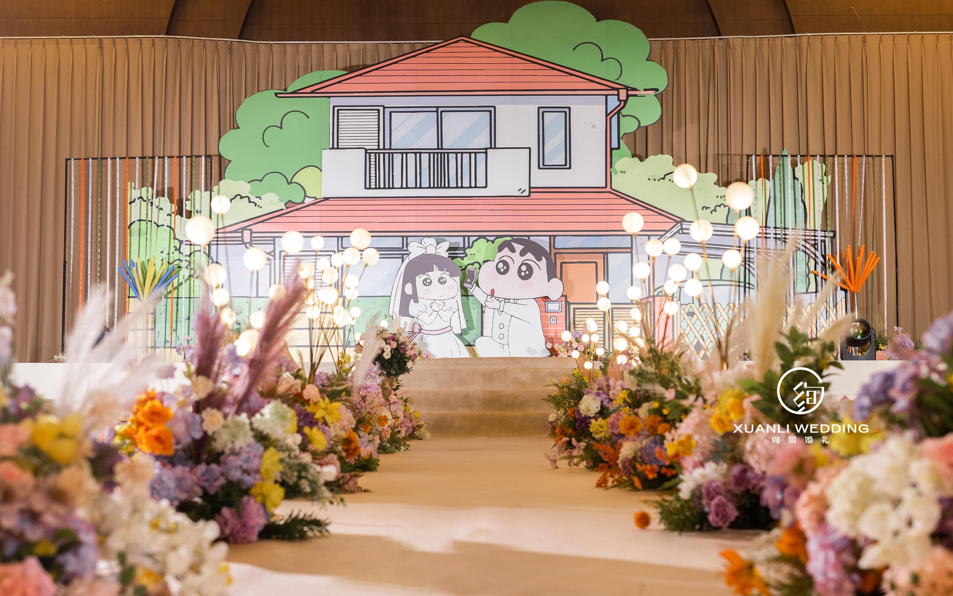 谁懂啊！把蜡笔小新搬进婚礼现场啦