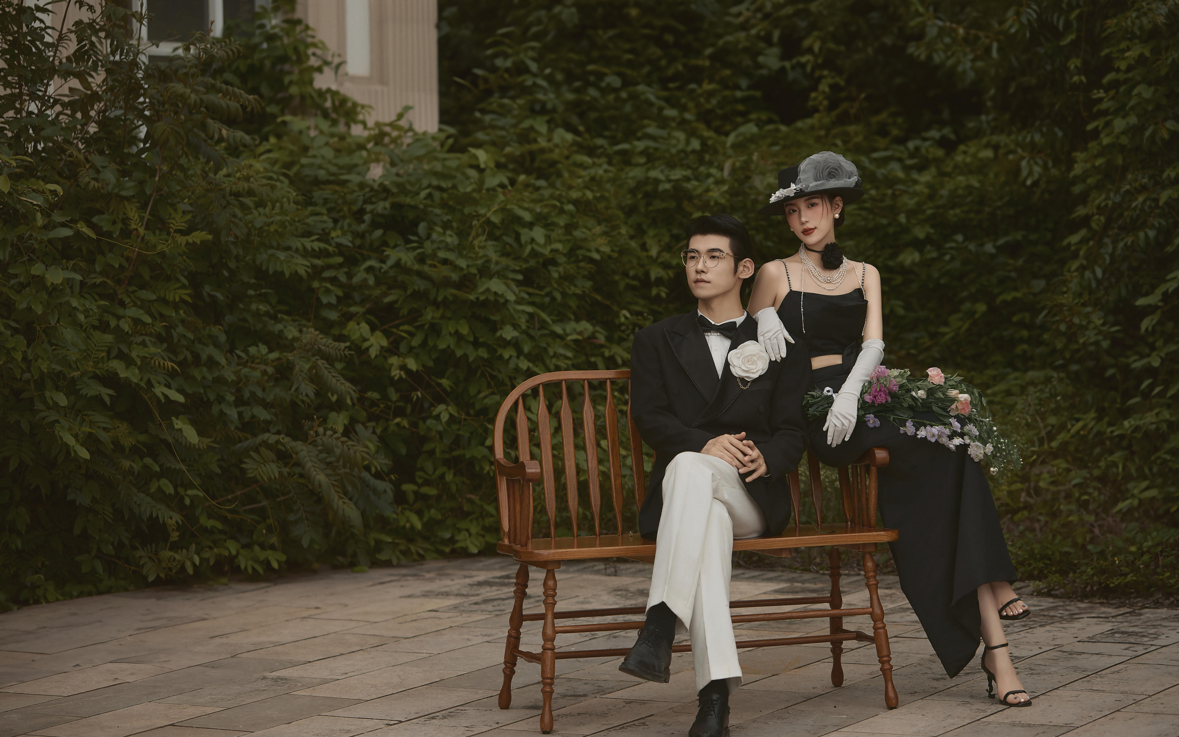 赫本风婚照｜解锁优雅又神秘感拉满的婚照范本