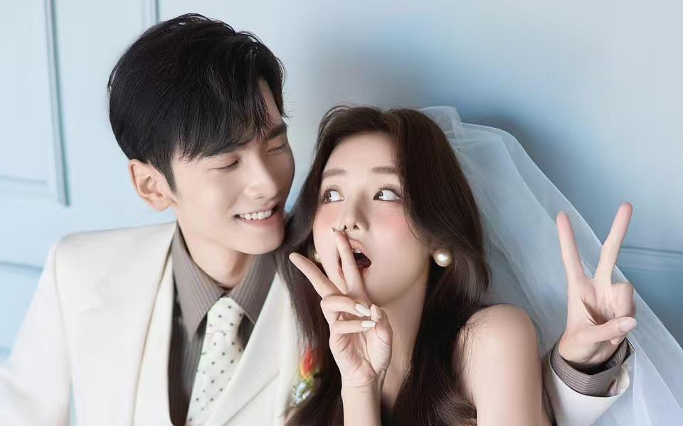 終于把婚紗照拍成了韓劇里的男女主??