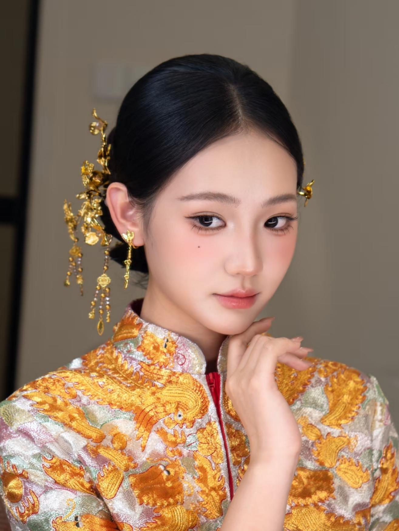 中式结婚妆造