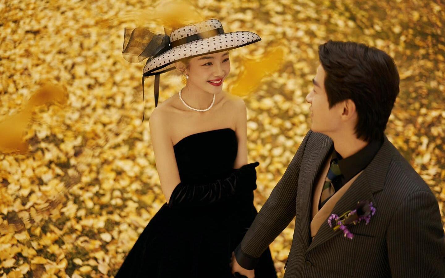 秋季銀杏葉婚紗照??美景加美照