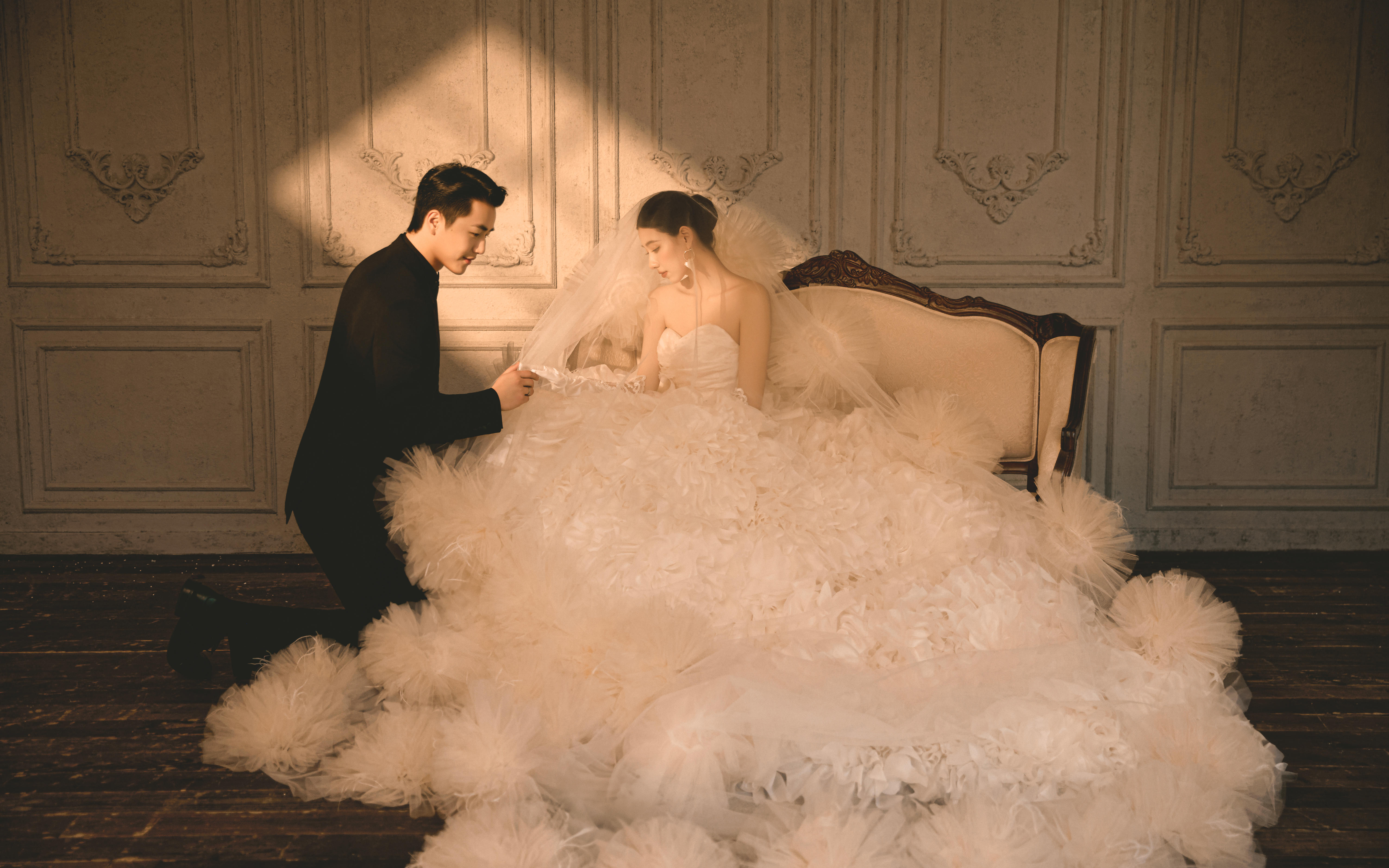 绝❗️复古法式婚纱照👰‍♀️拿捏高级感的神～