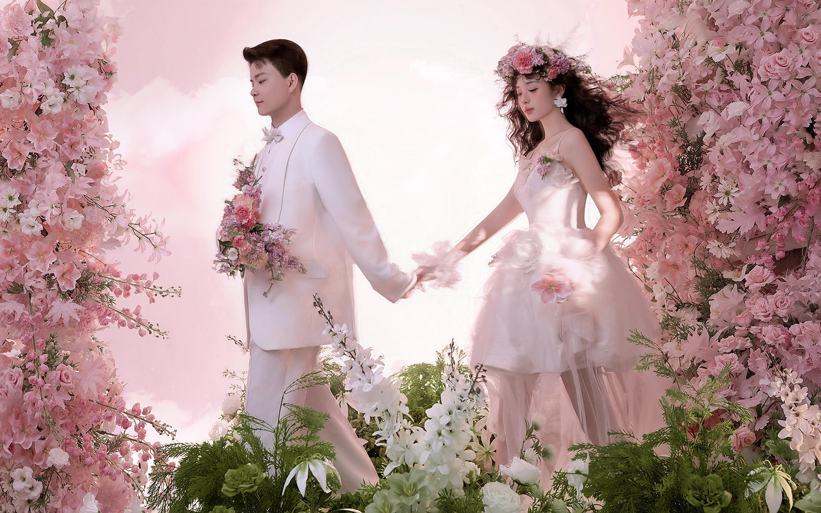【真实客片】花海婚纱照丨龚思甜&岳品阳
