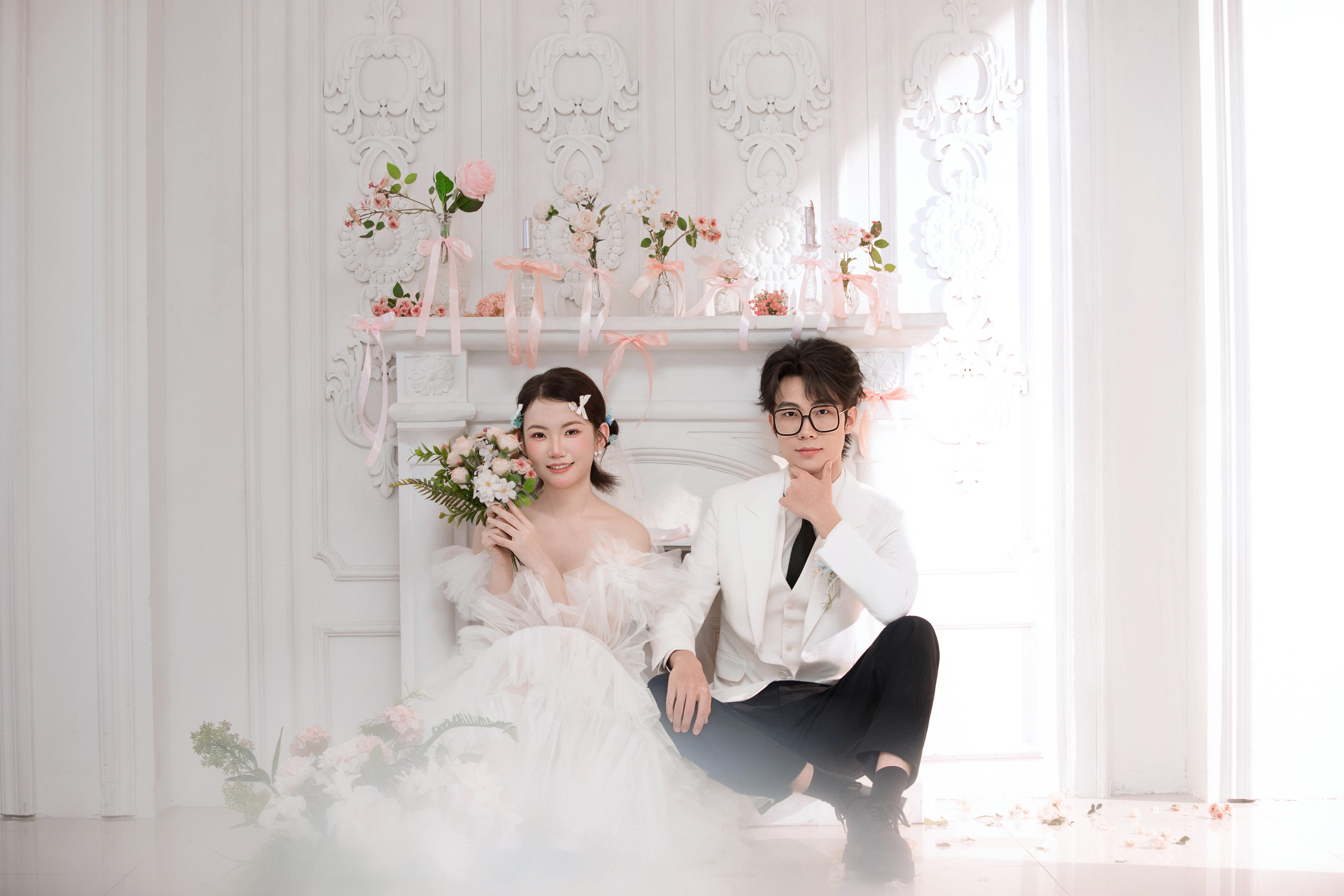 年轻人都爱的韩式婚纱照💐清新甜美好浪漫～