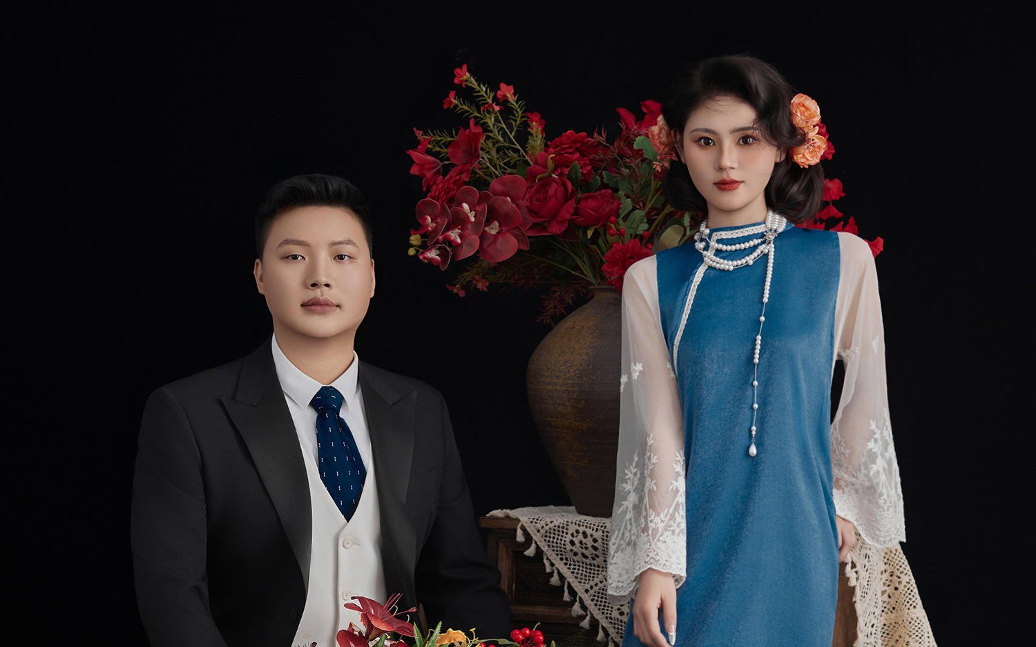 情书三行无二，一许一诺一佳人📜中式婚纱照
