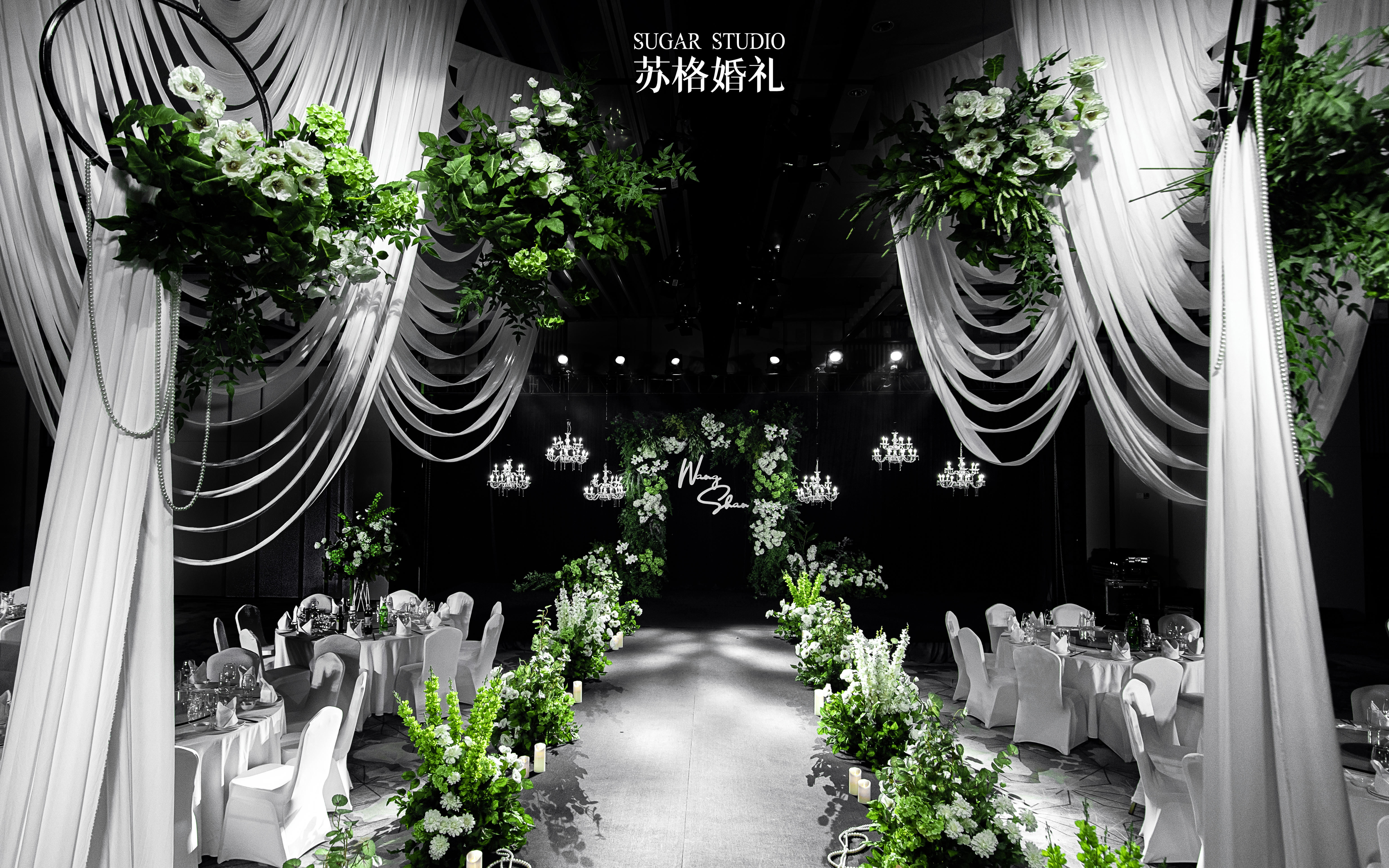 【白绿韩式婚礼】白绿是韩式婚礼永恒的经典配色