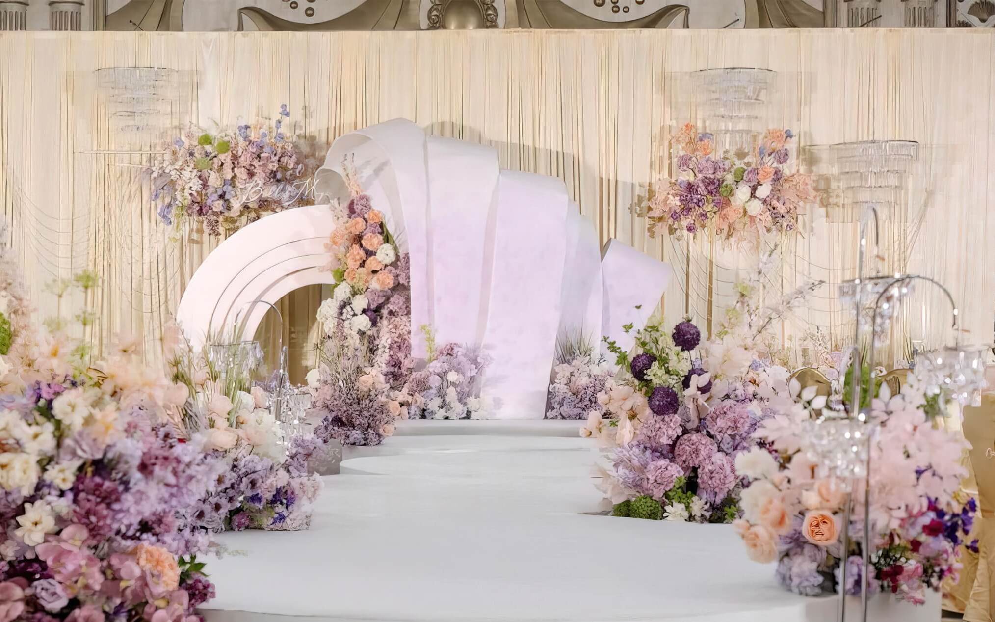 今日現(xiàn)場live圖｜極簡香檳色韓式婚禮