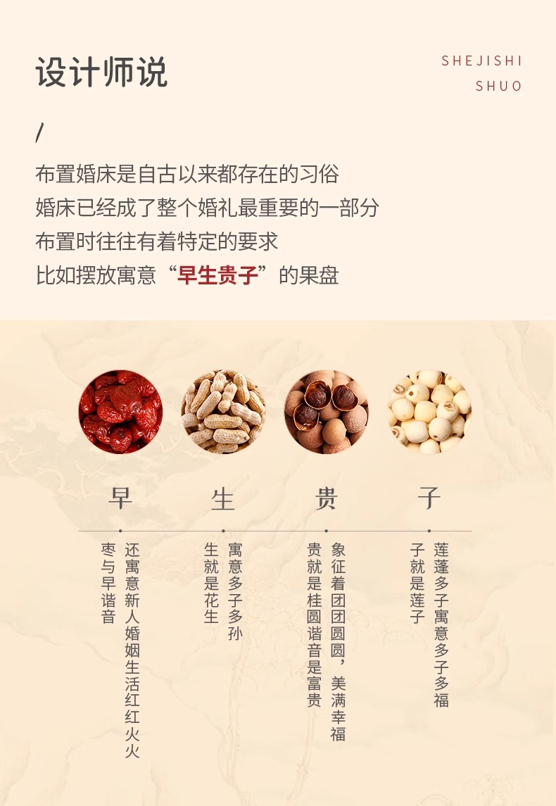 【婚礼纪严选】早生贵子模具提篮4个