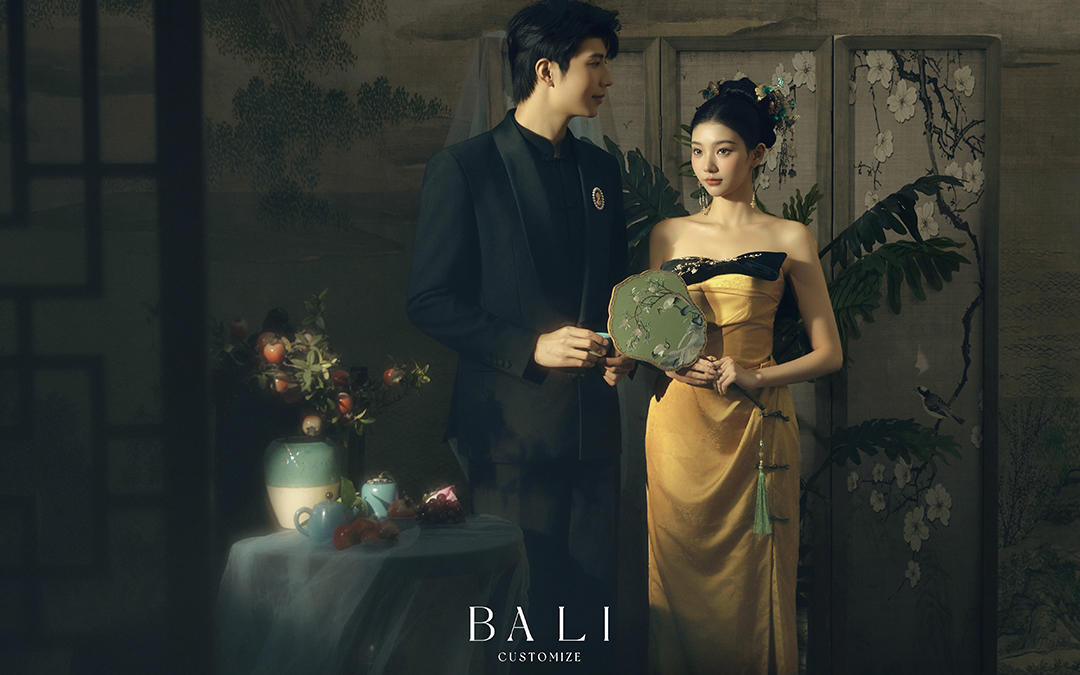 东方美学复古新中式婚纱照