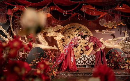 新中式大红设计婚礼铂雅婚礼设计