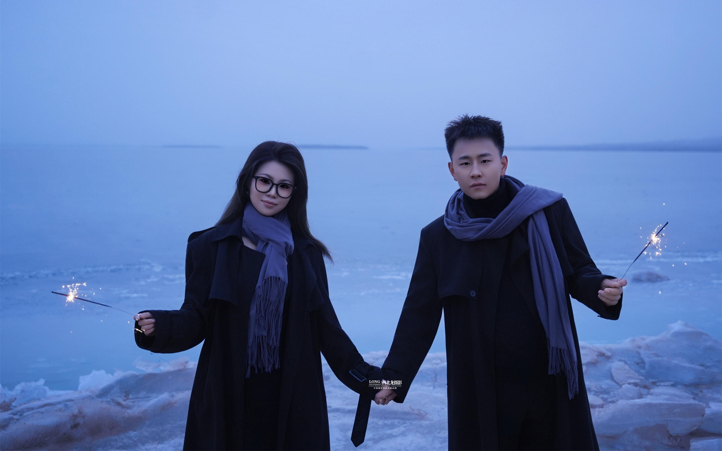 超爱的氛围感夜景婚纱照丨一眼沦陷💗