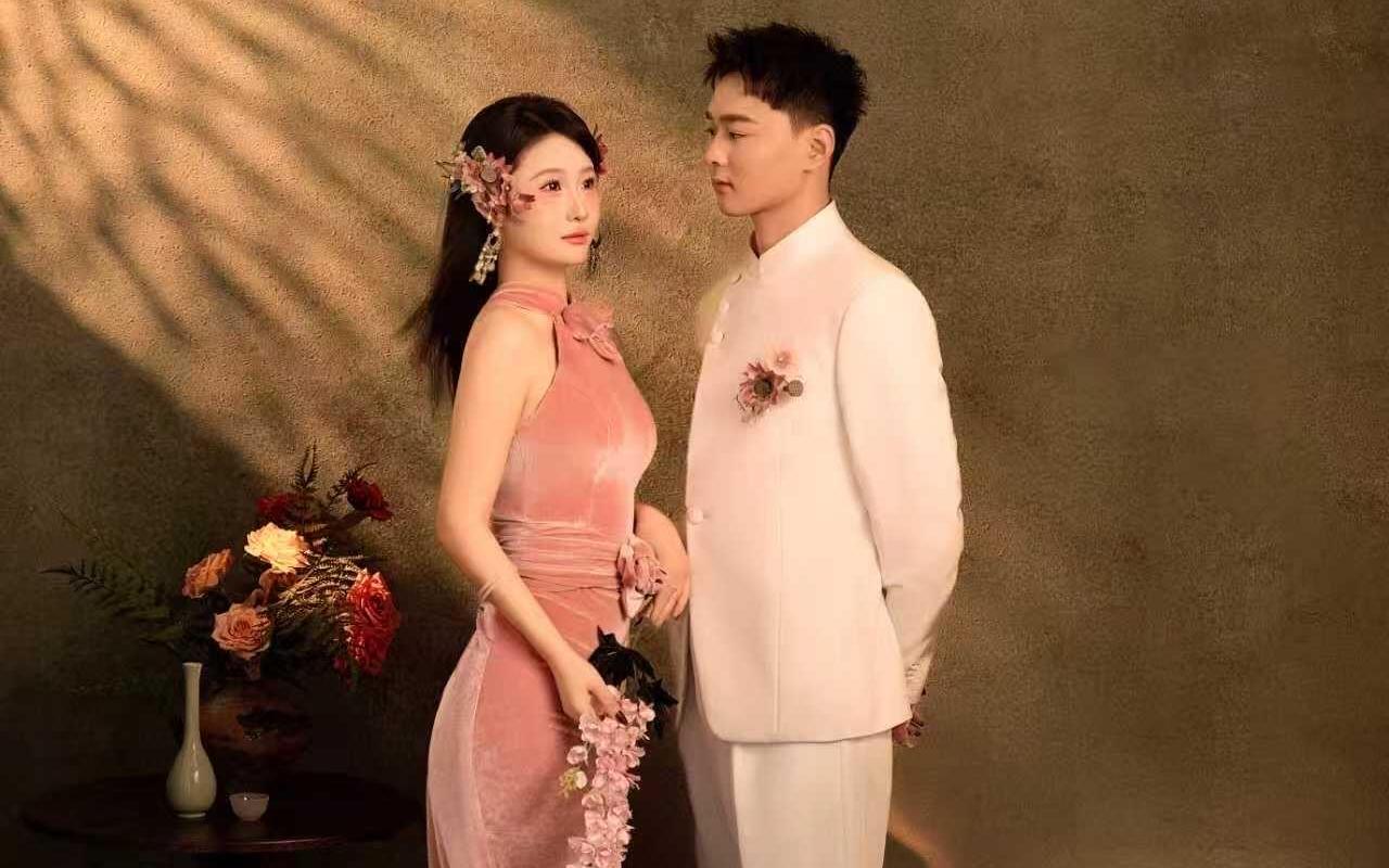 完全被美到张张都美的法式复古光影婚纱照