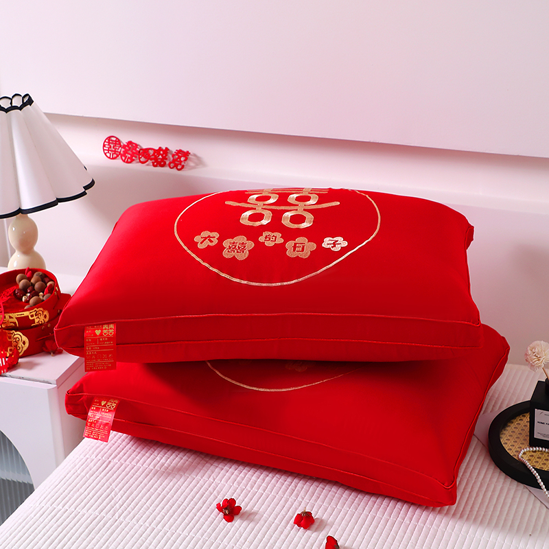 新款大红枕头婚庆枕芯