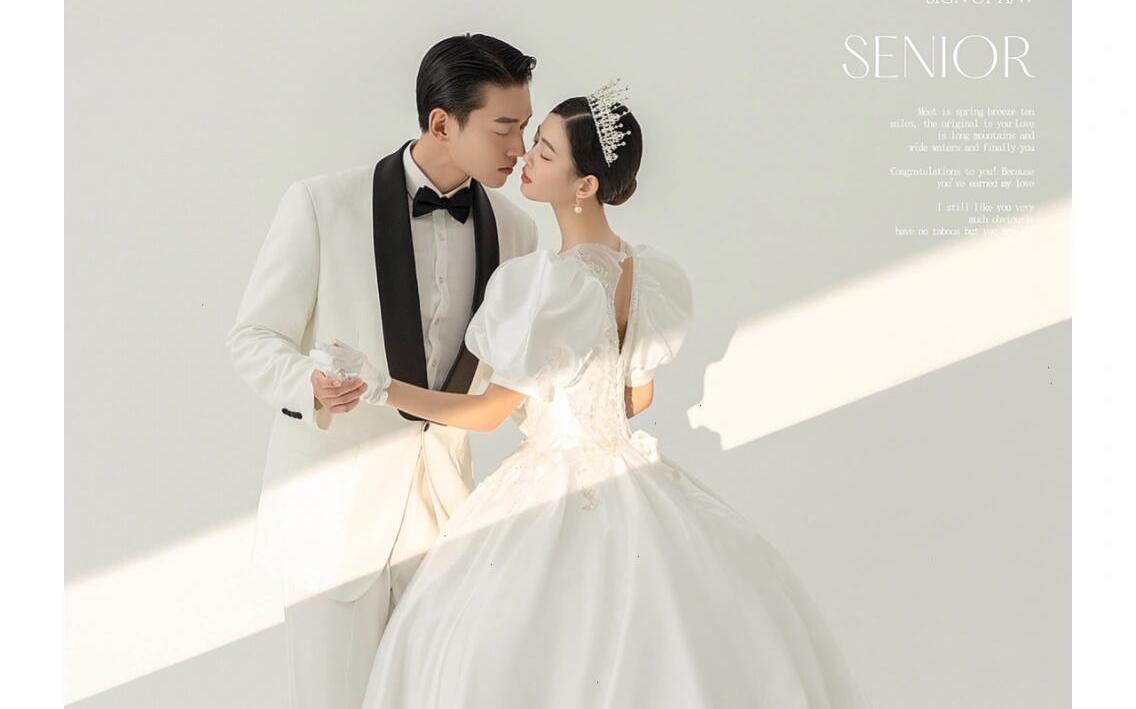 拍了一套簡約韓式婚紗照?簡單高級的浪漫?? 
