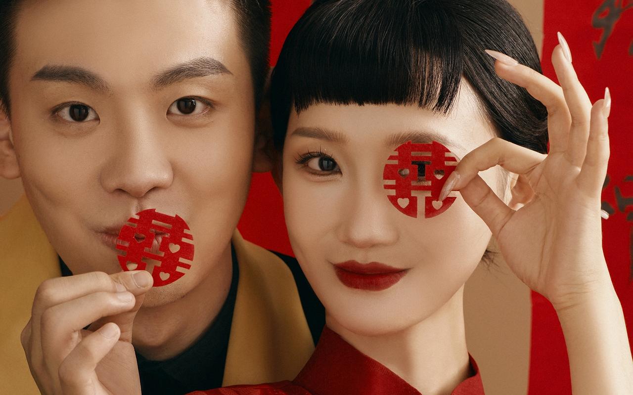 歡天喜地 喜嫁風(fēng)婚紗照太出片辣