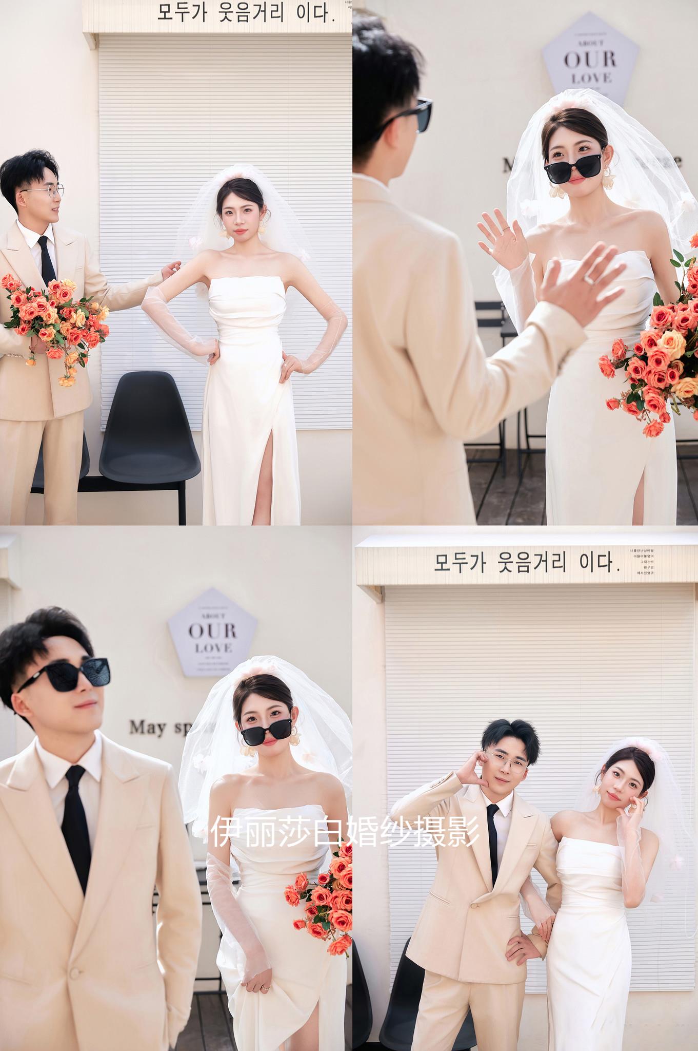 拍婚紗照3888套餐有跟妝+秀和+禮服 