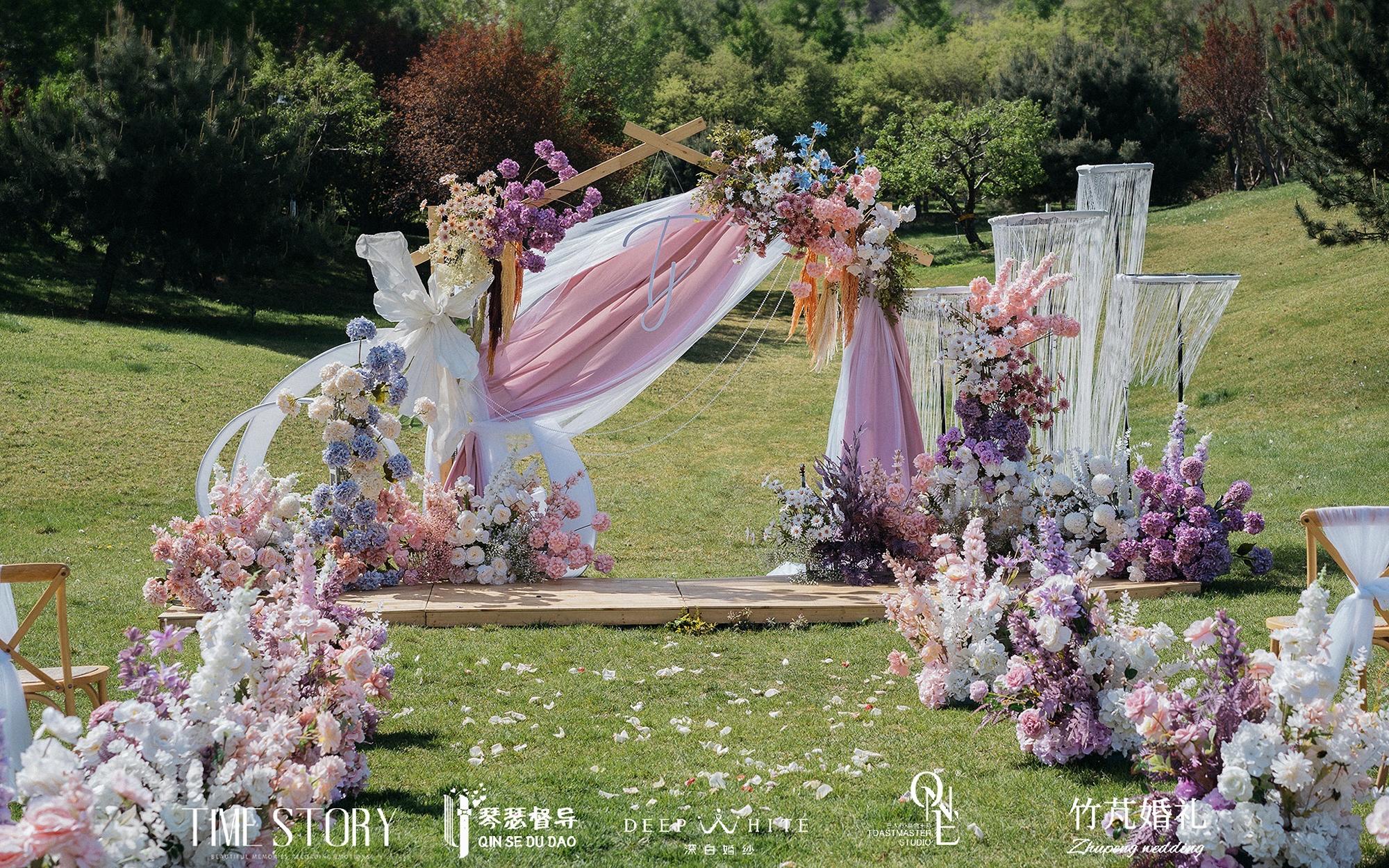 【竹芃婚禮】粉紫色花園婚禮策劃