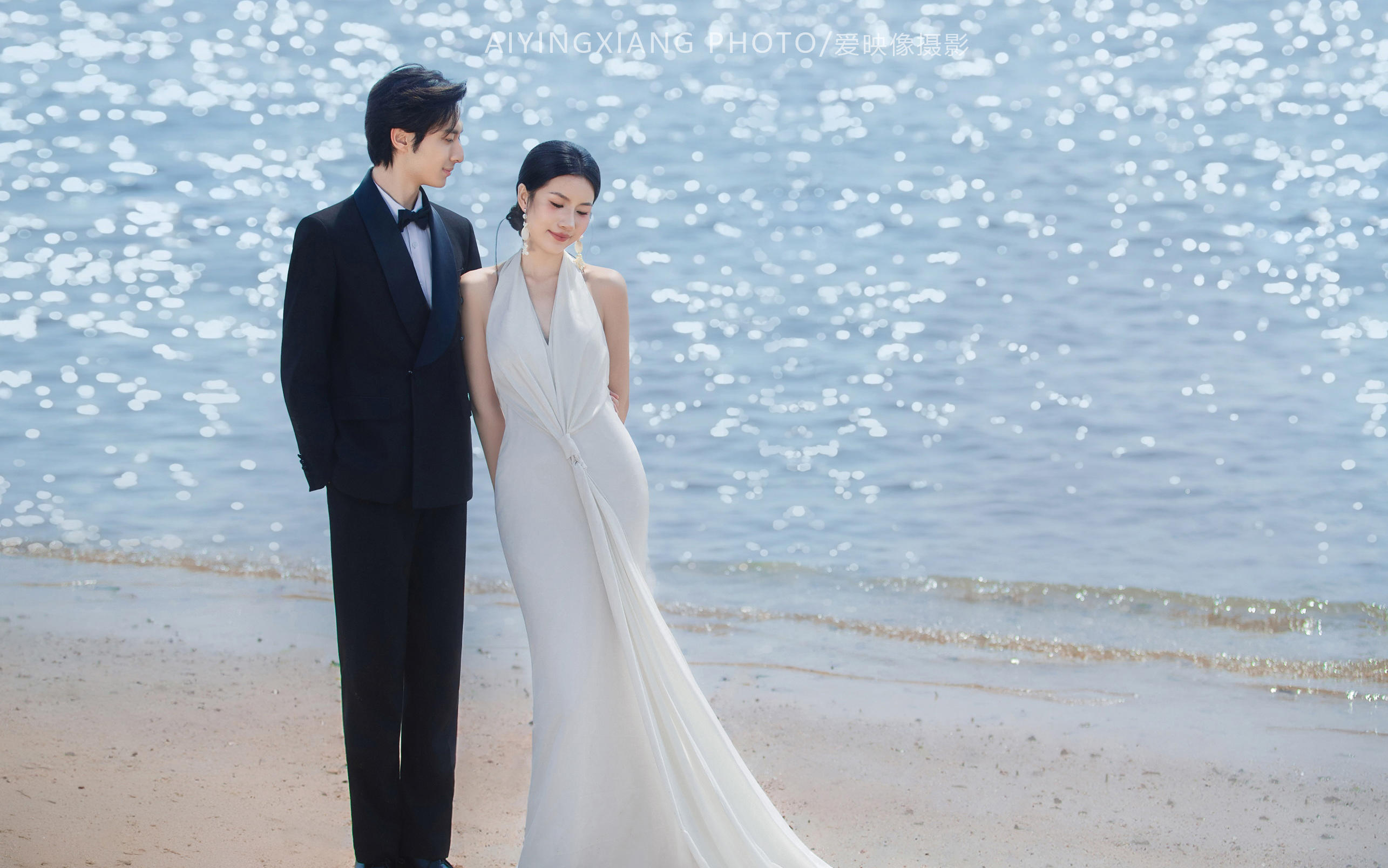 波光粼粼婚纱照 客照