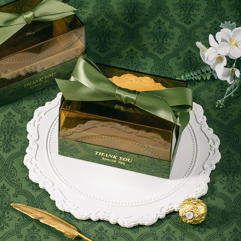 轻奢亚克力盒绿色14*9*8.5cm