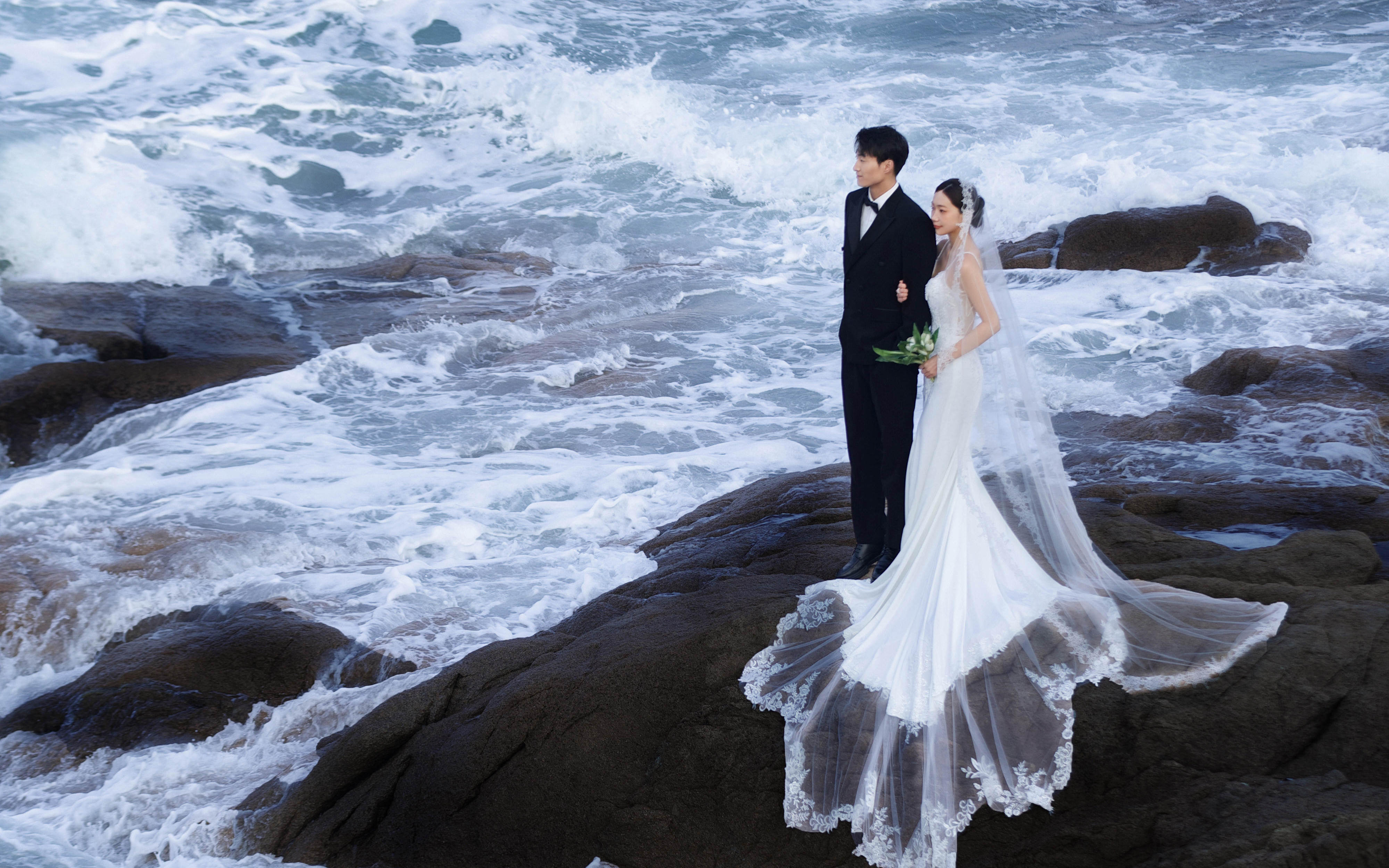 超浪漫海景婚紗照 