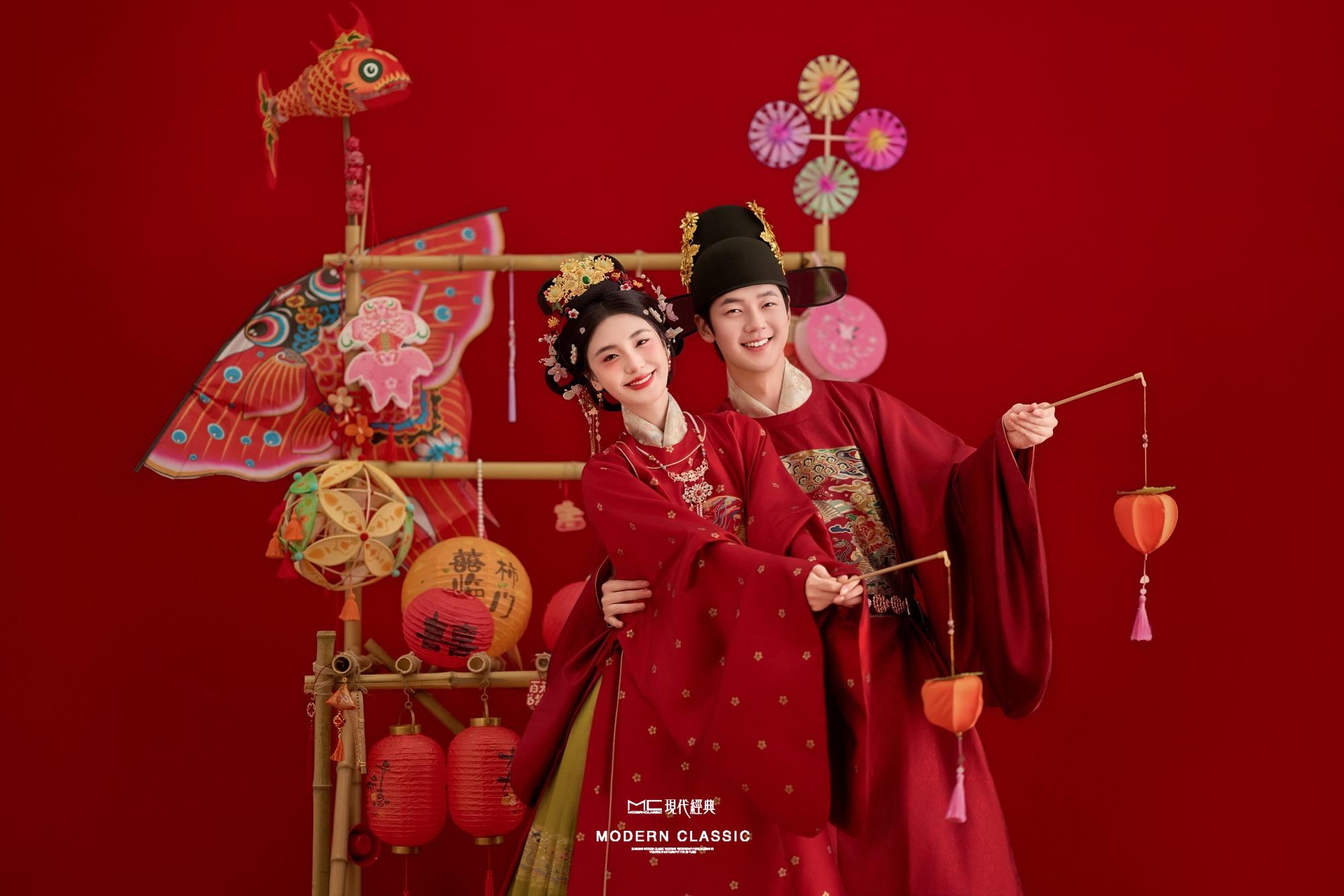 高糖预警！昆明汉服榜top级别的室内婚纱照