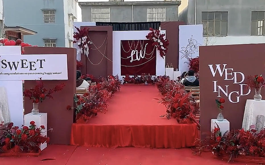結(jié)婚在自家門(mén)口這樣布置真是太愛(ài)了