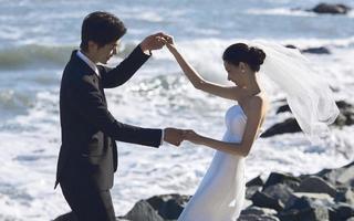 【海景旅拍】韩剧感海边礁石婚纱照好好磕😭
