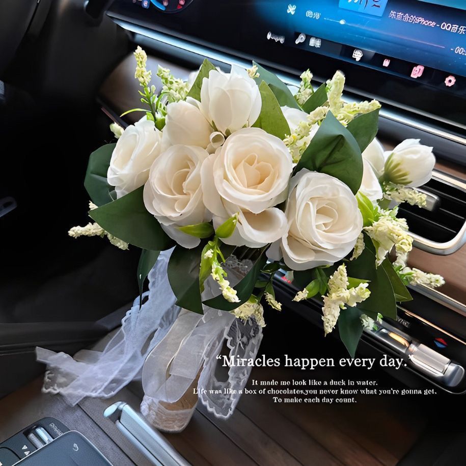 【仿真手捧花】新娘结婚手捧花玫瑰花束