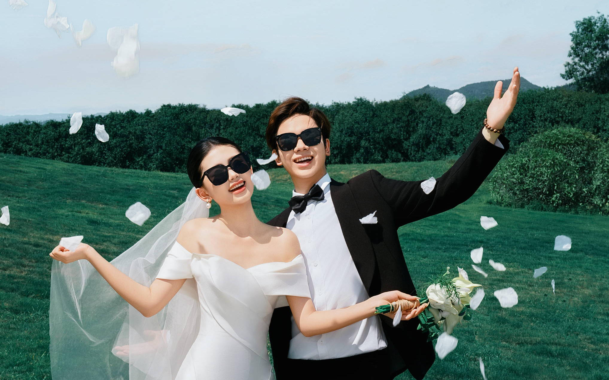 自然流淌的爱意📸 这才是婚纱照天花板