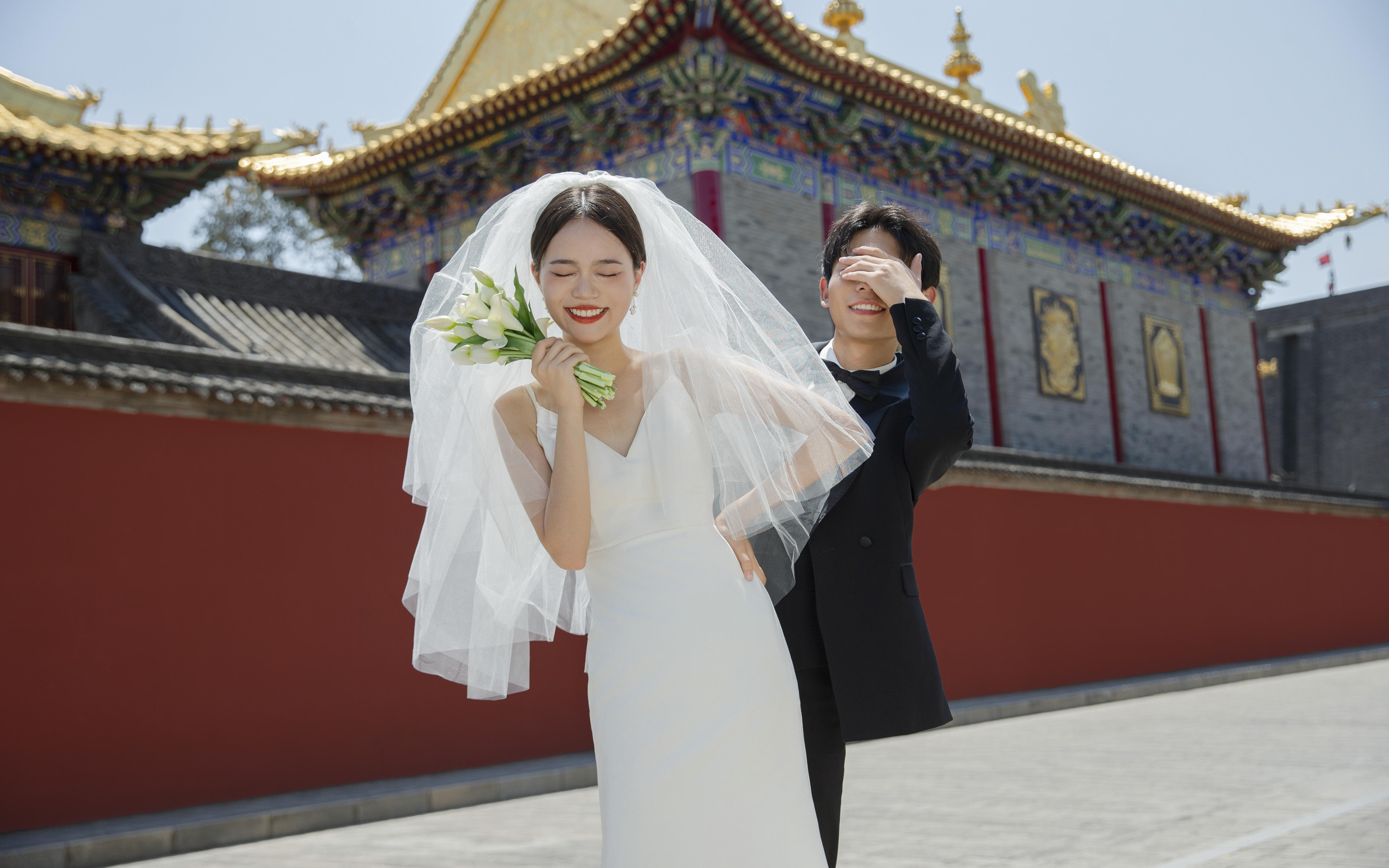 婚纱照必须拍的风格~喜欢~广仁寺婚纱照