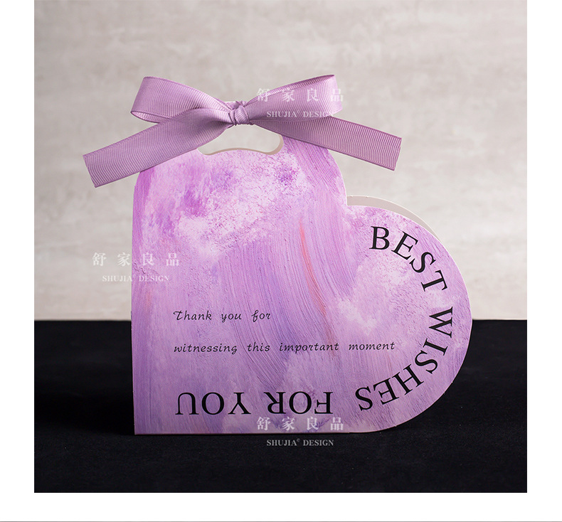 50個ins風愛心喜糖盒新款結(jié)婚高級感 內(nèi)盒尺寸（11*6.5*6.5）