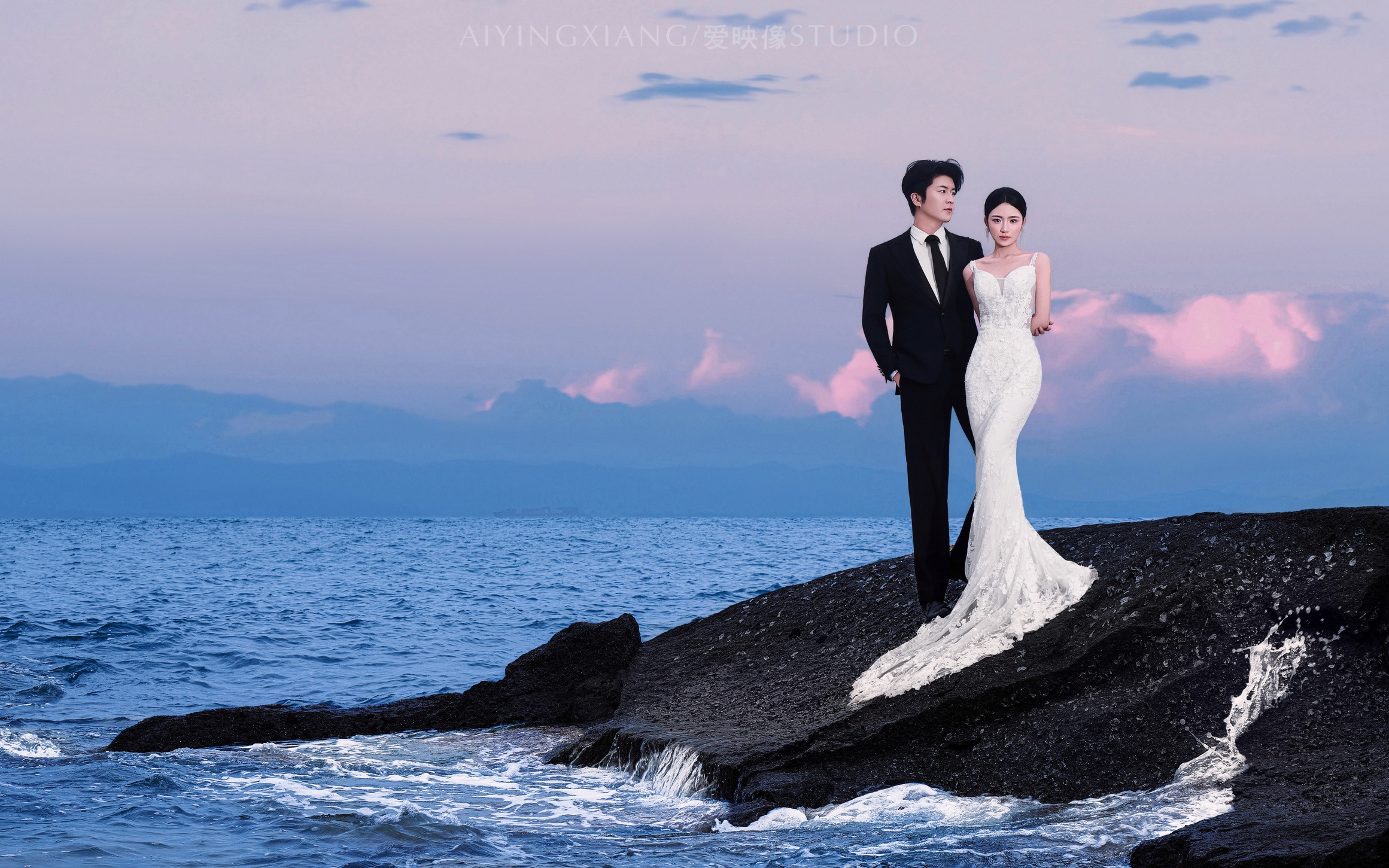 董萱萱夫妇 海景