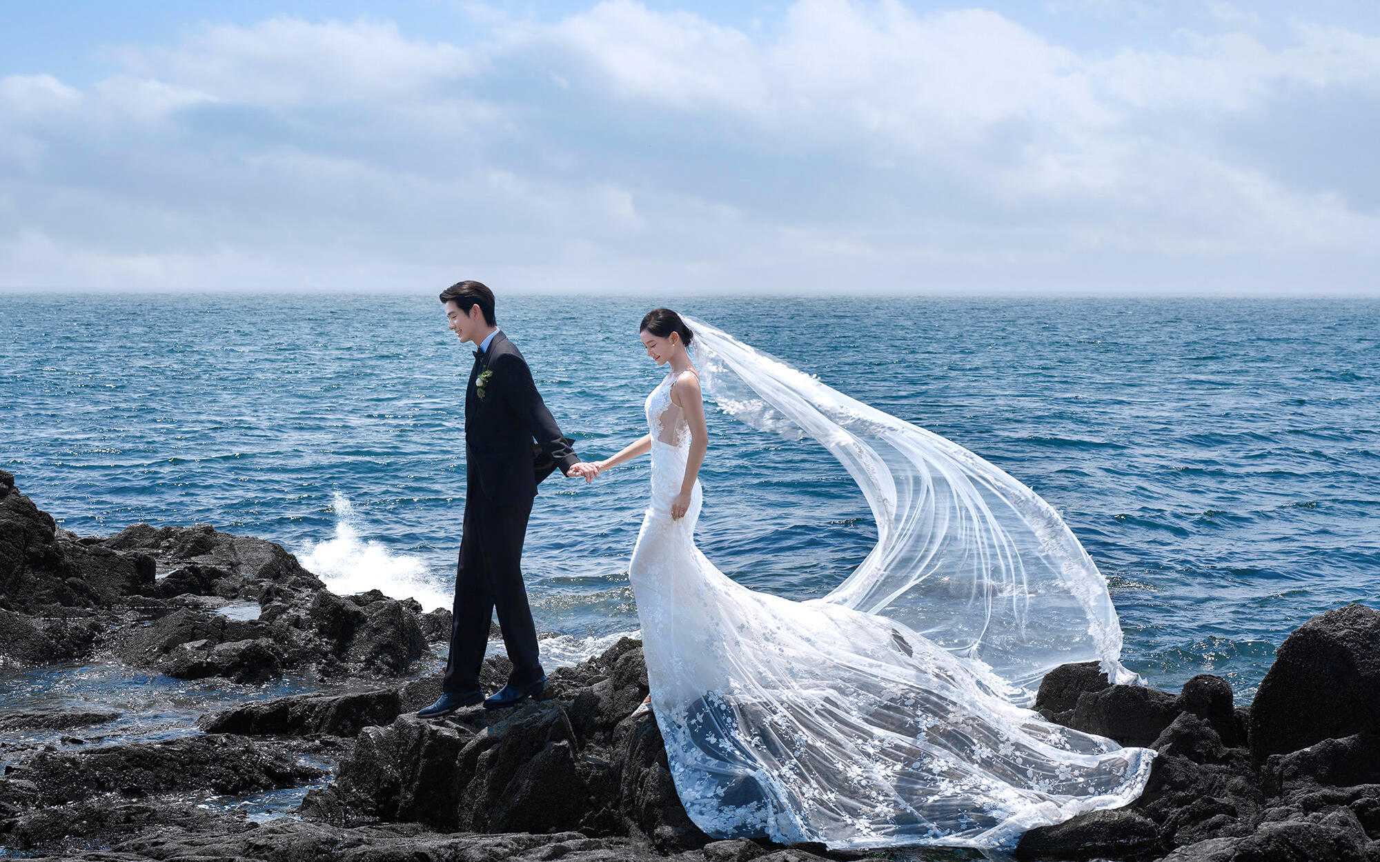 💍海风偷藏戒指，我们的婚纱照杀疯了！