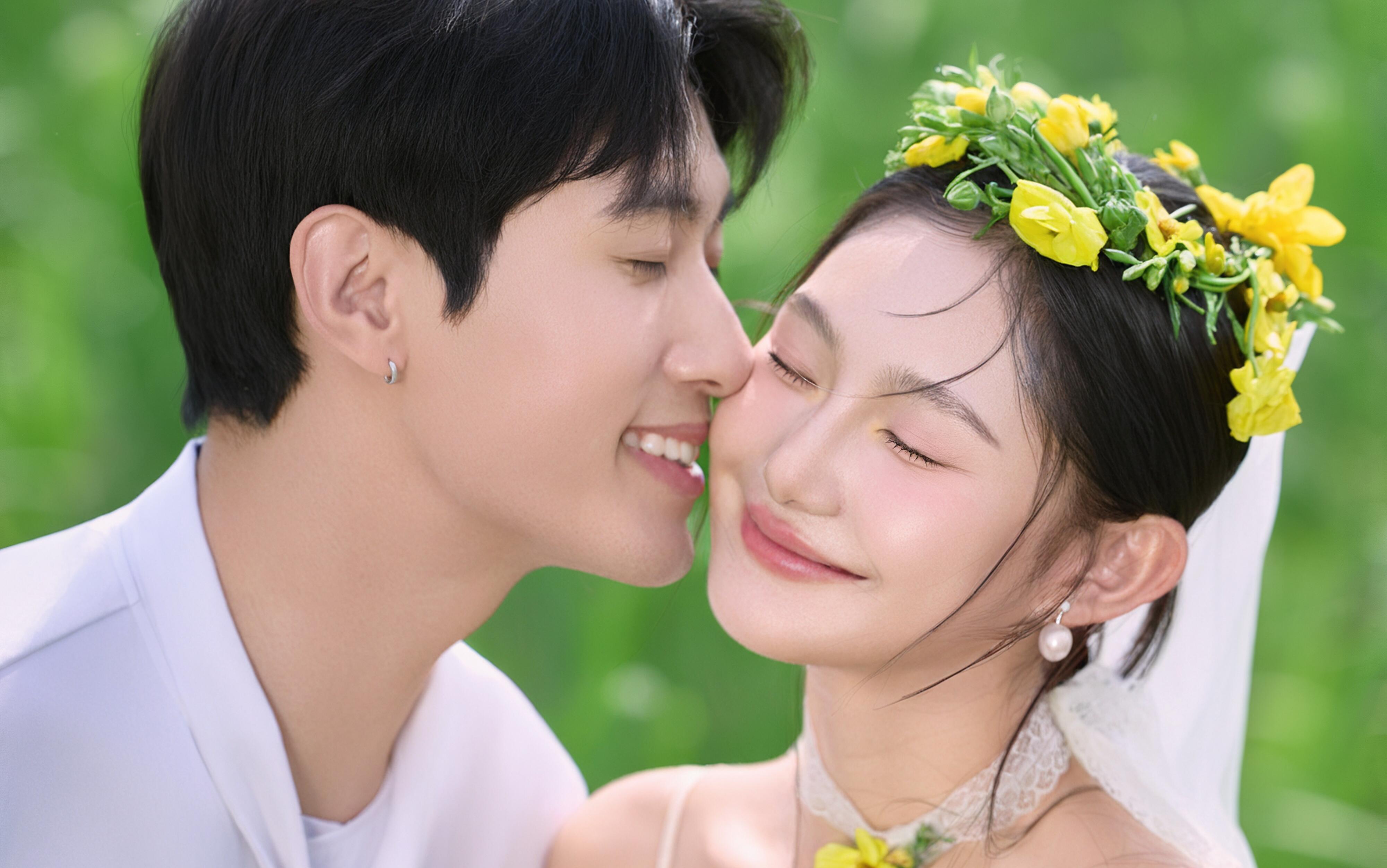 怦然心动🍀小清新夏日草坪婚纱照