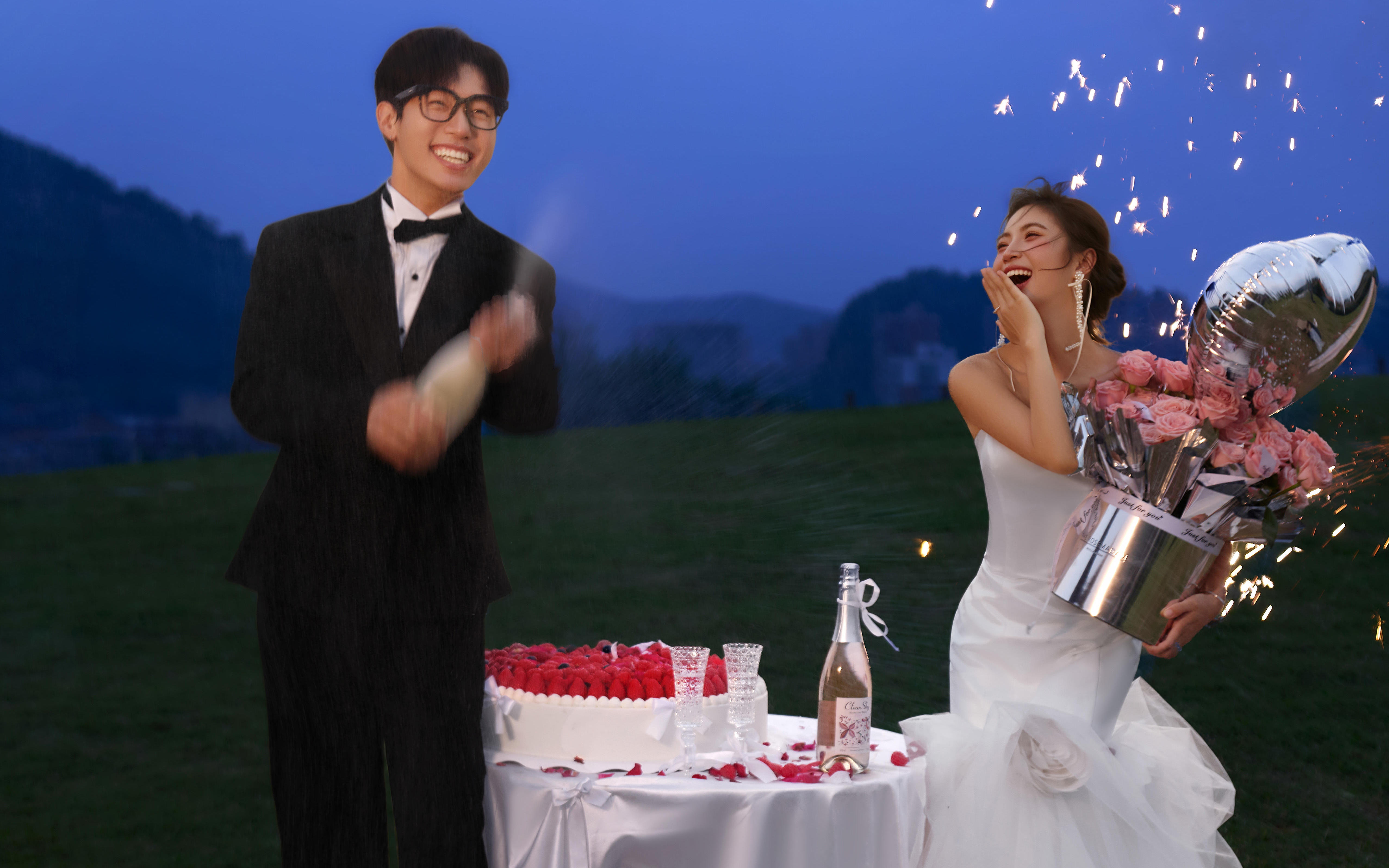 KAEN原创—氛围感夜景婚纱照